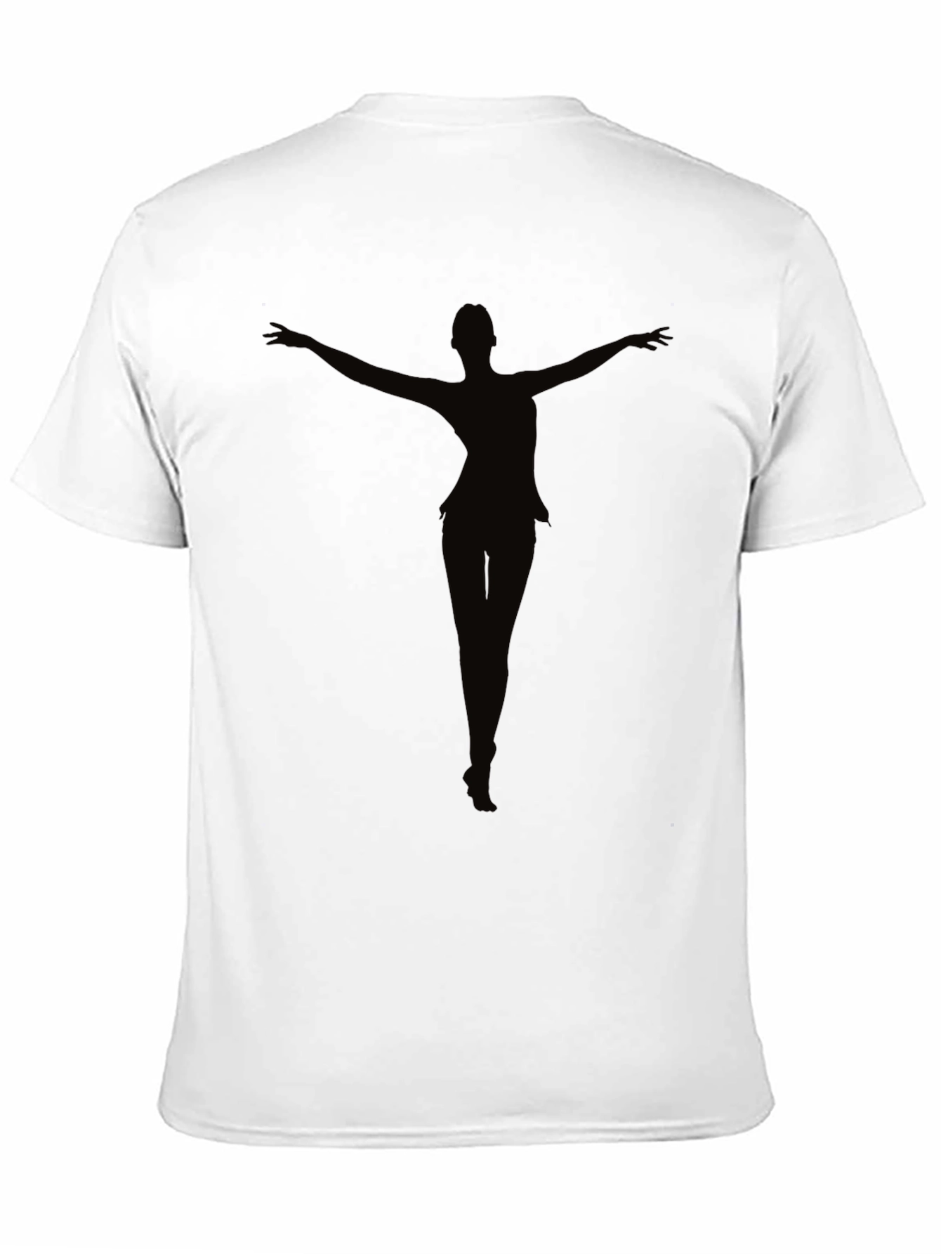 Black Silhouette Dancer Graphic Tee
