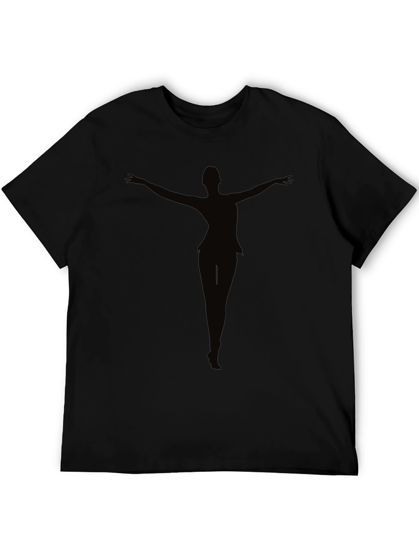 Black Silhouette Dancer Graphic Tee