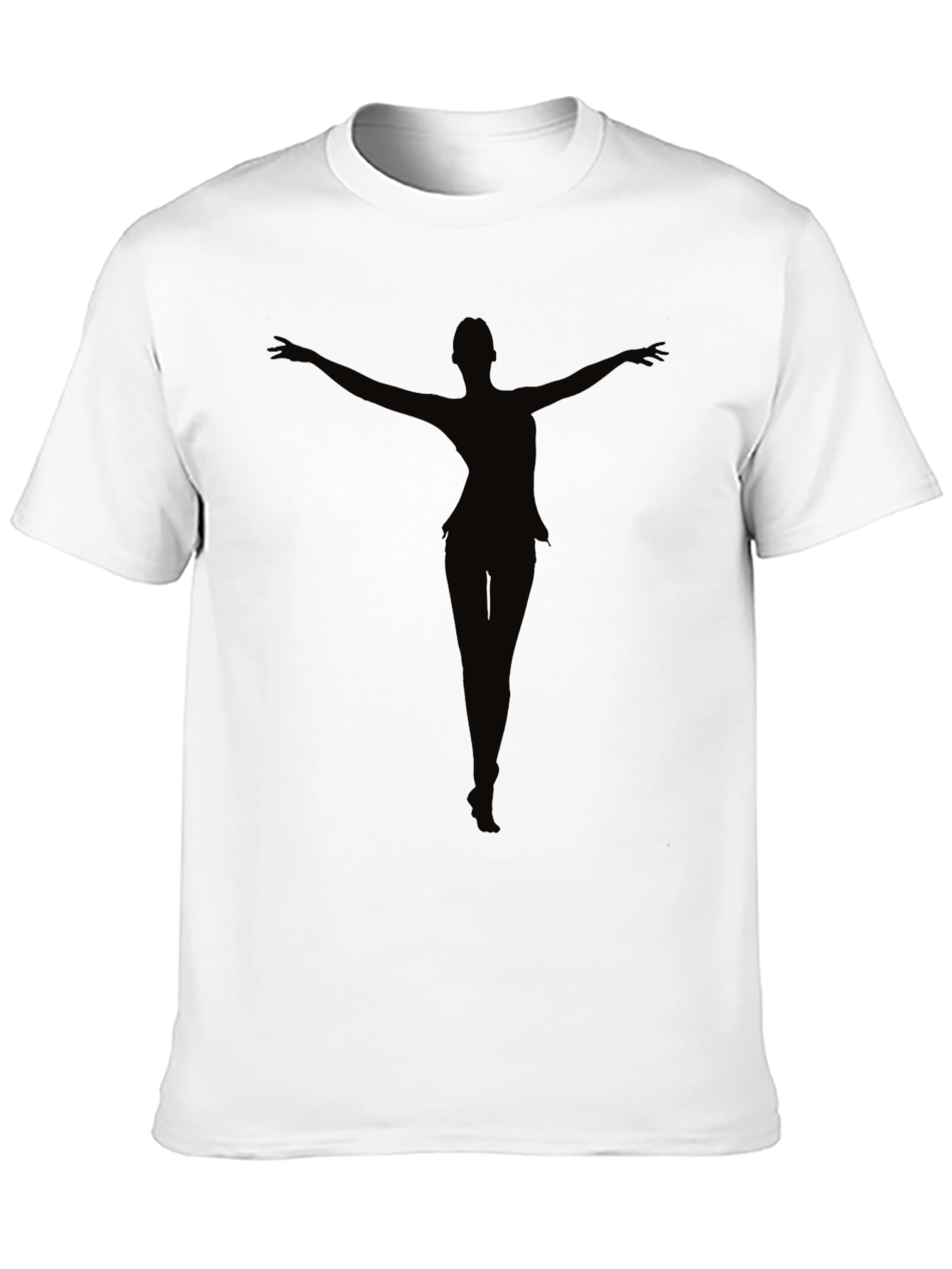 Black Silhouette Dancer Graphic Tee