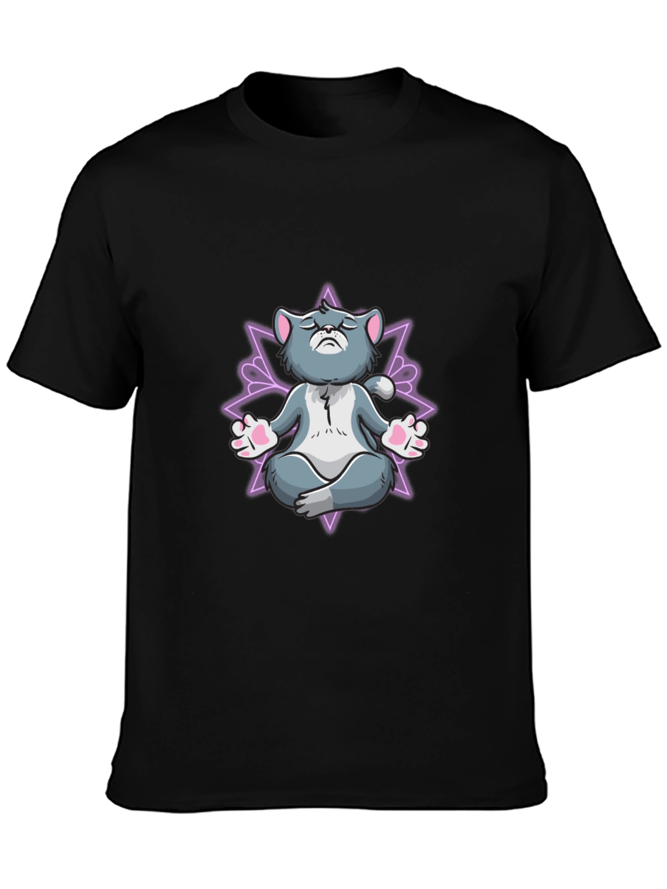 Zen Cat T-Shirt - Meditating Feline