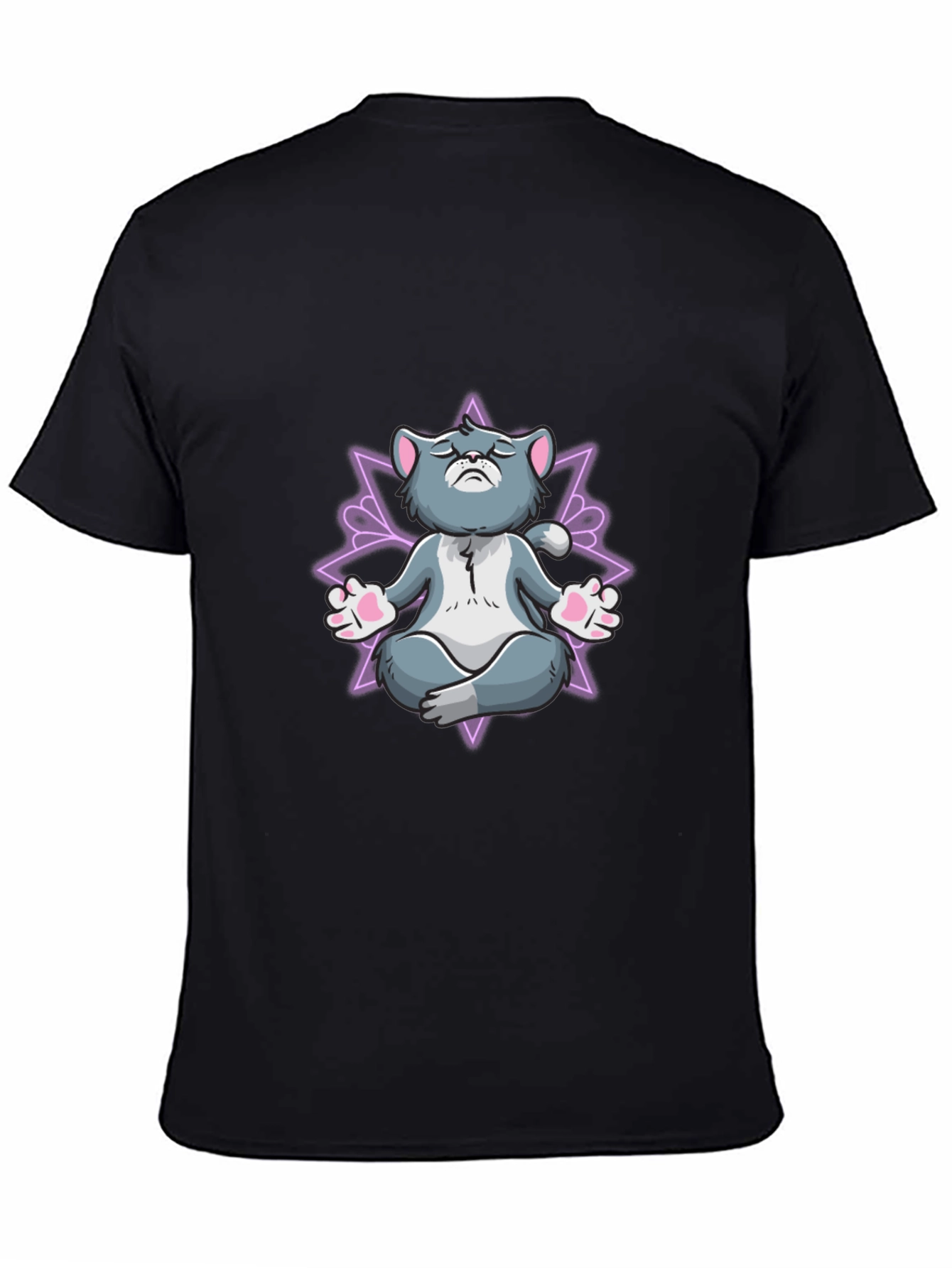 Zen Cat T-Shirt - Meditating Feline