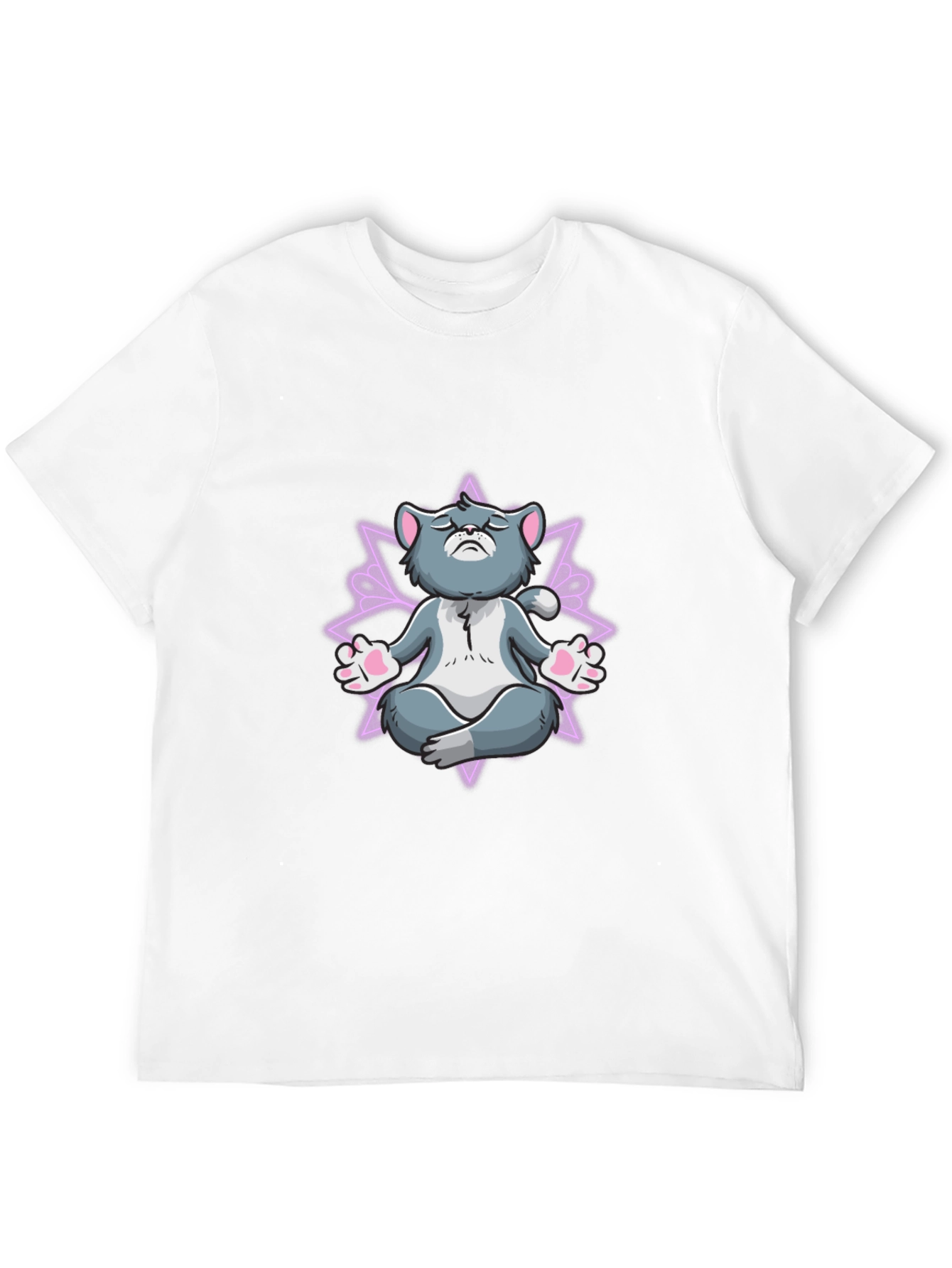 Zen Cat T-Shirt - Meditating Feline