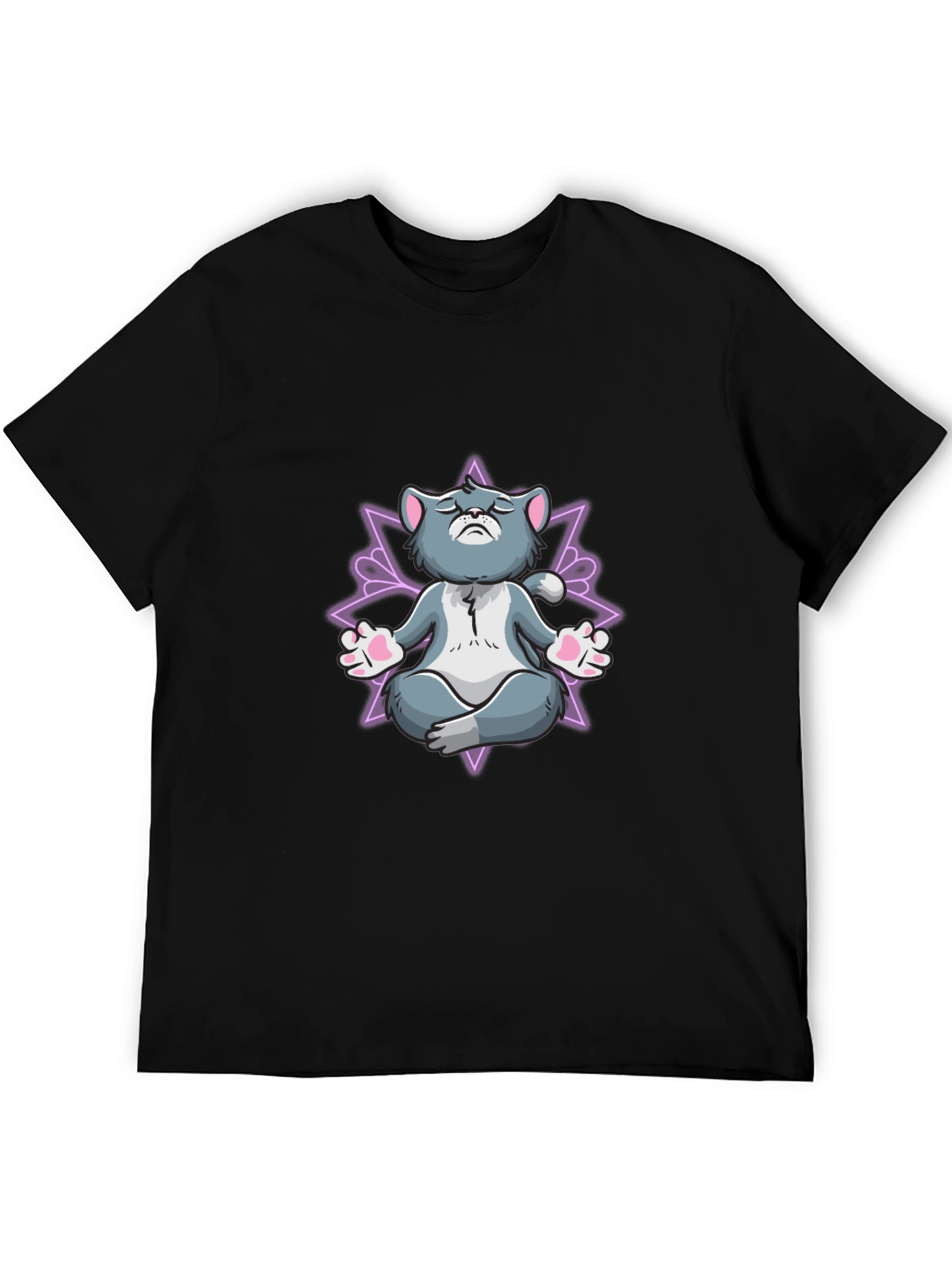 Zen Cat T-Shirt - Meditating Feline