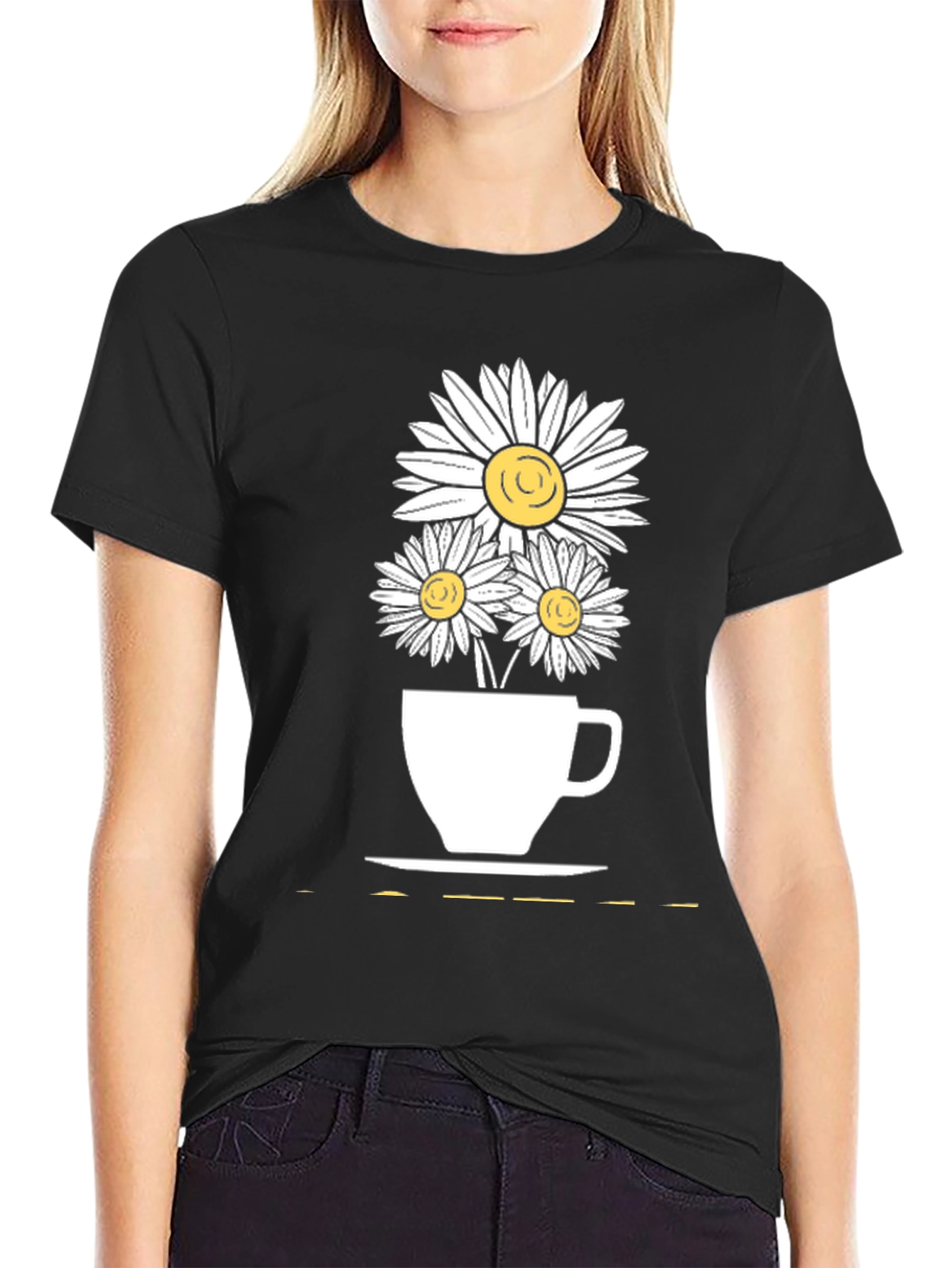 Daisy Tea Cup Graphic Tee