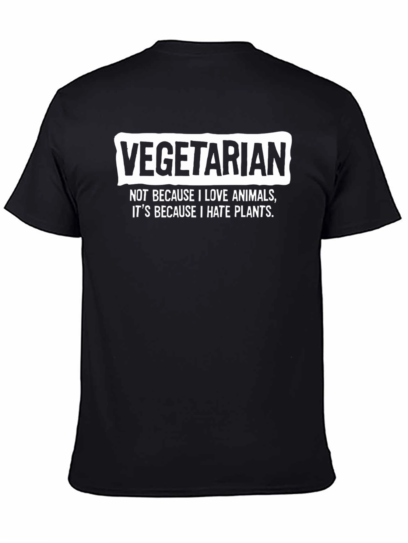Vegetarian Hate Plants Funny T-Shirt