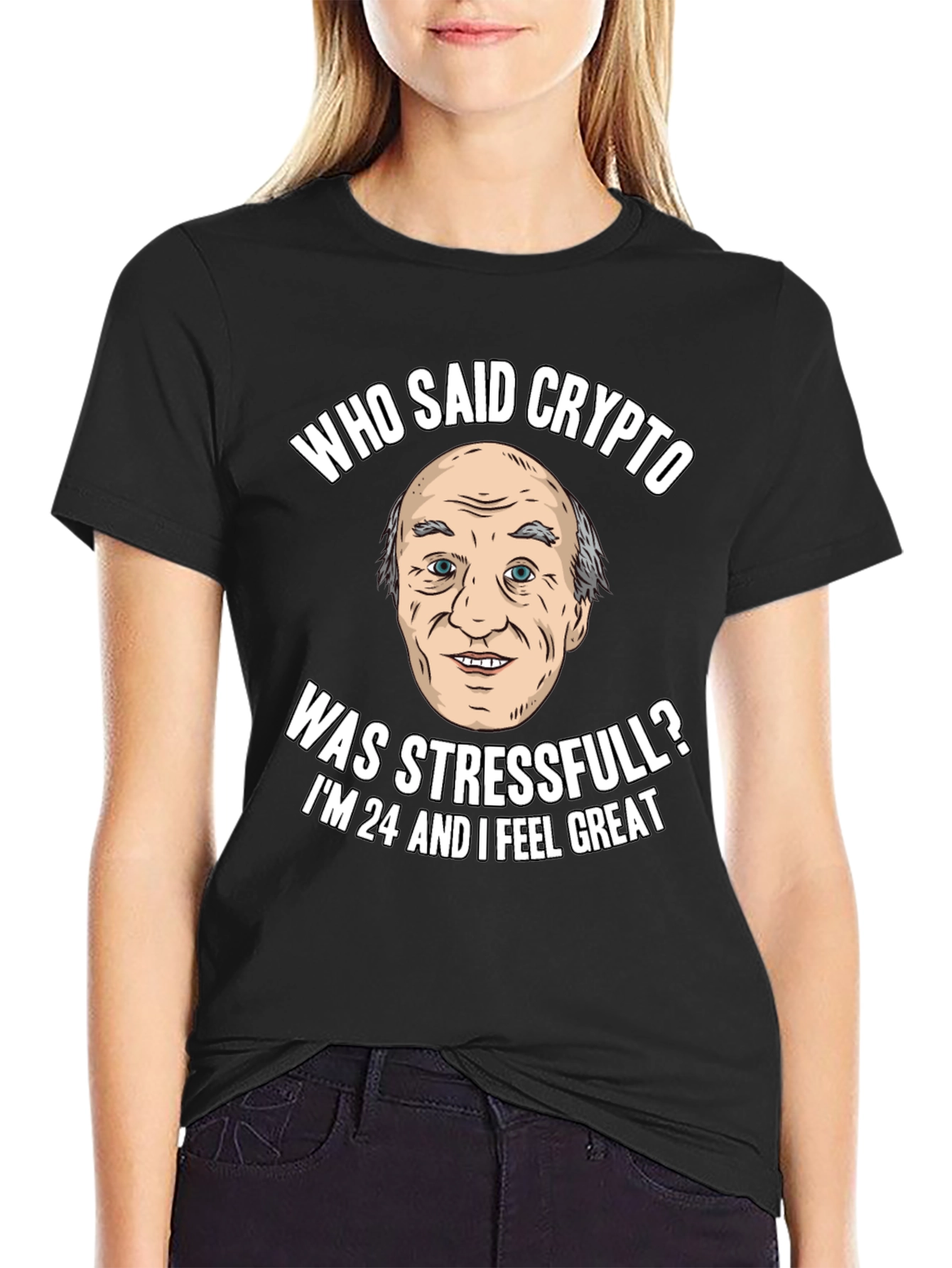 Crypto Humor T-Shirt: Stress-Free Investor