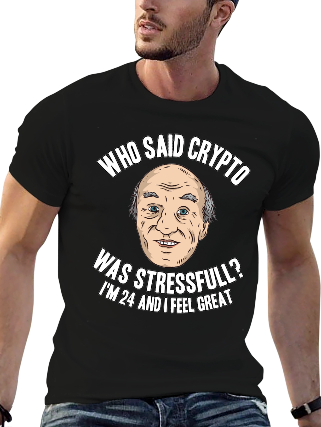 Crypto Humor T-Shirt: Stress-Free Investor