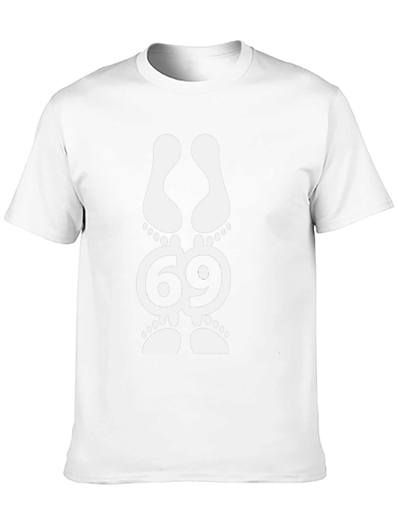 Funny Graphic Tee - 69 Footprint Design