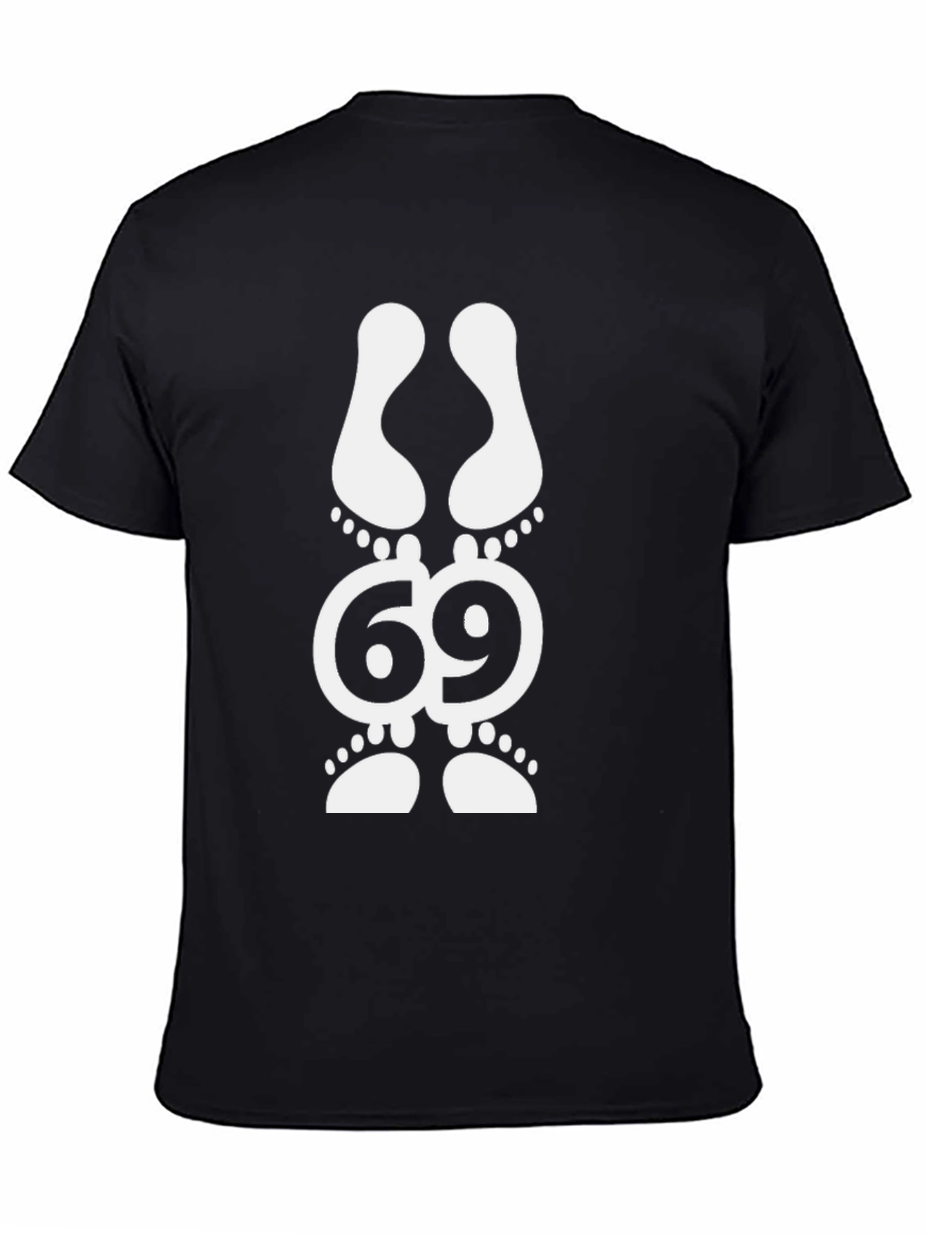Funny Graphic Tee - 69 Footprint Design