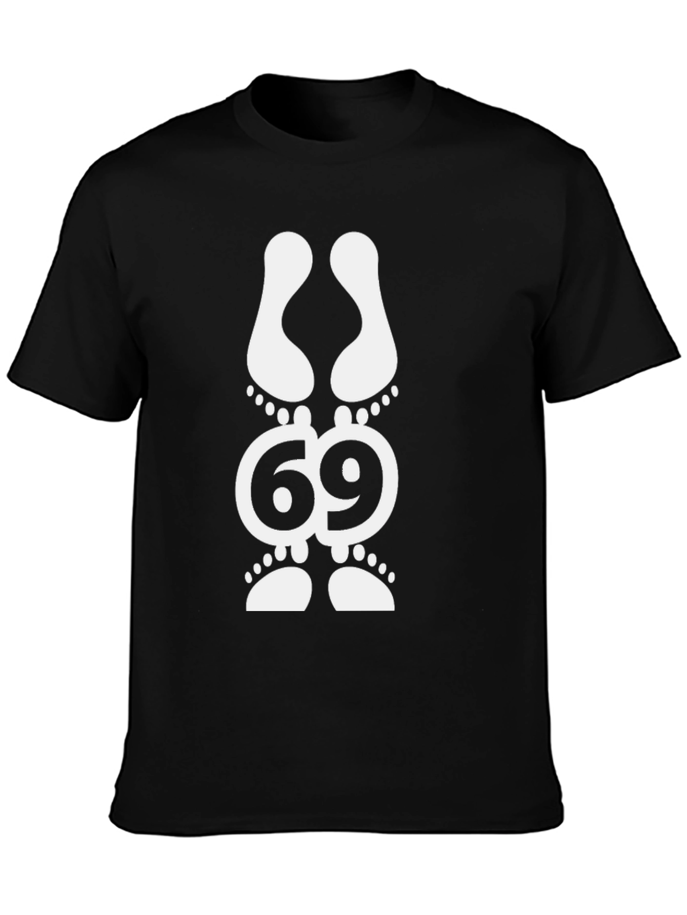 Funny Graphic Tee - 69 Footprint Design
