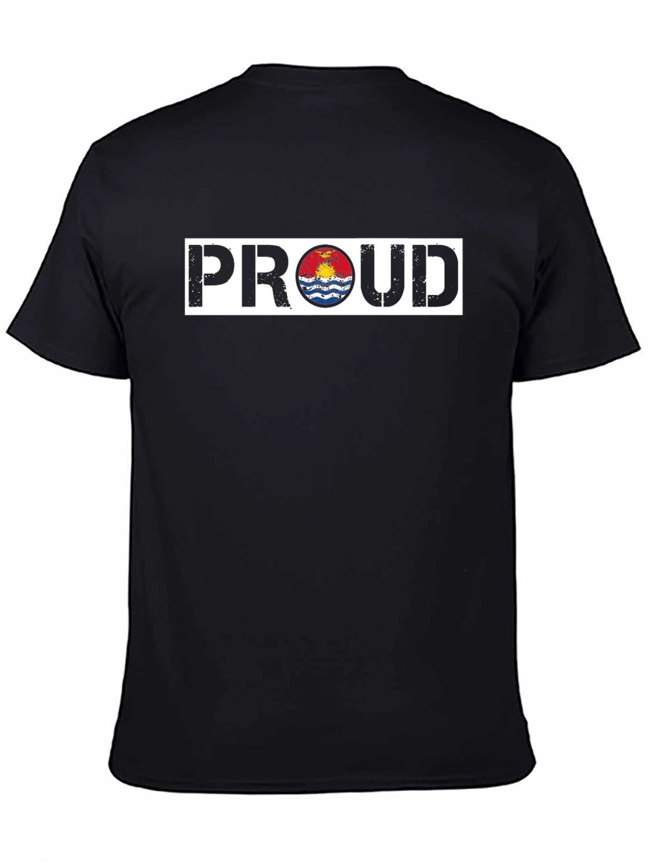 Proud Kiribati Flag Black T-Shirt