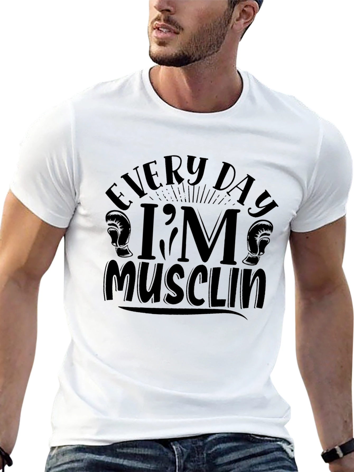 Everyday Im Musclin Graphic Tee