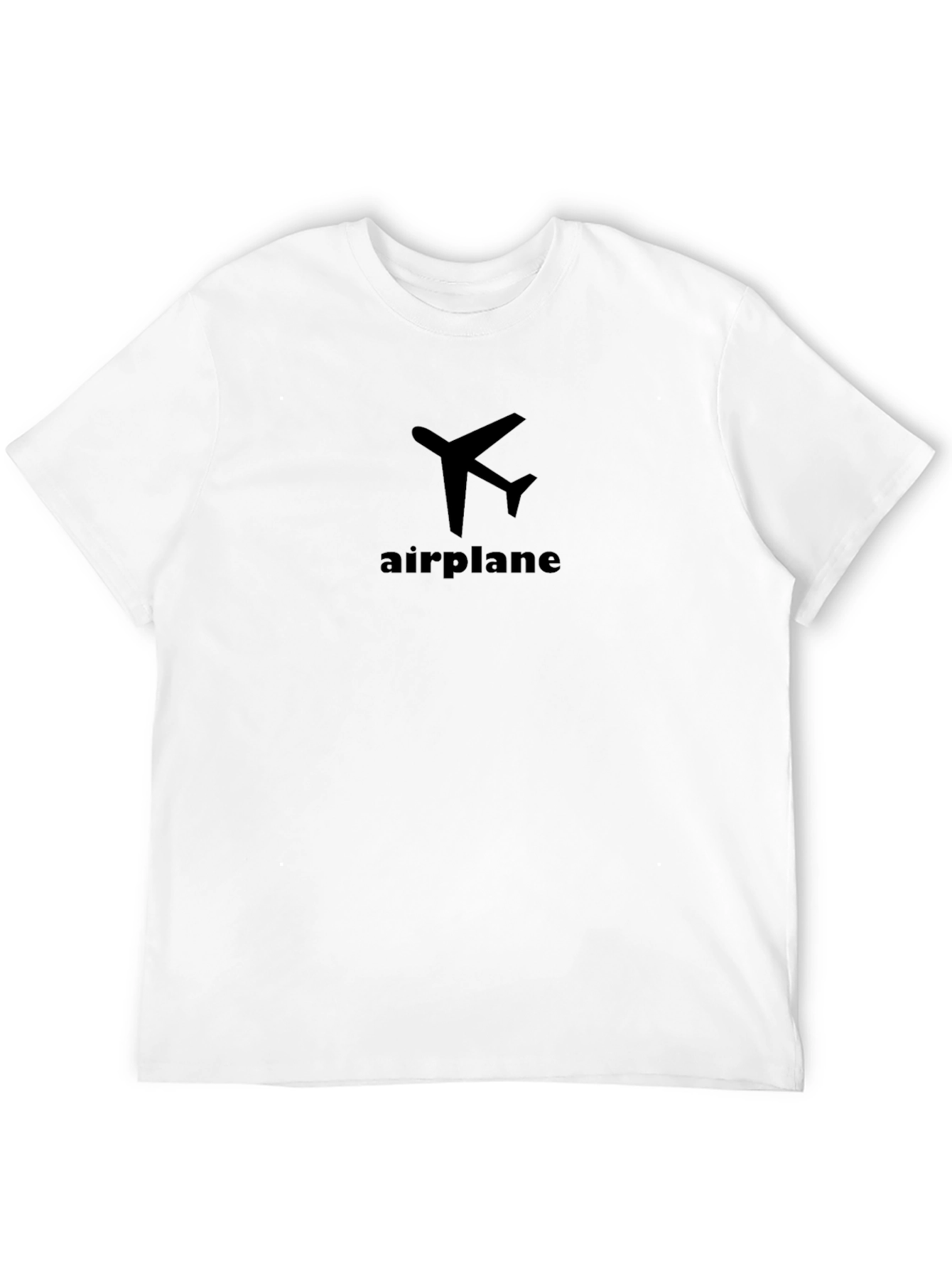 Airplane Graphic Black T-Shirt