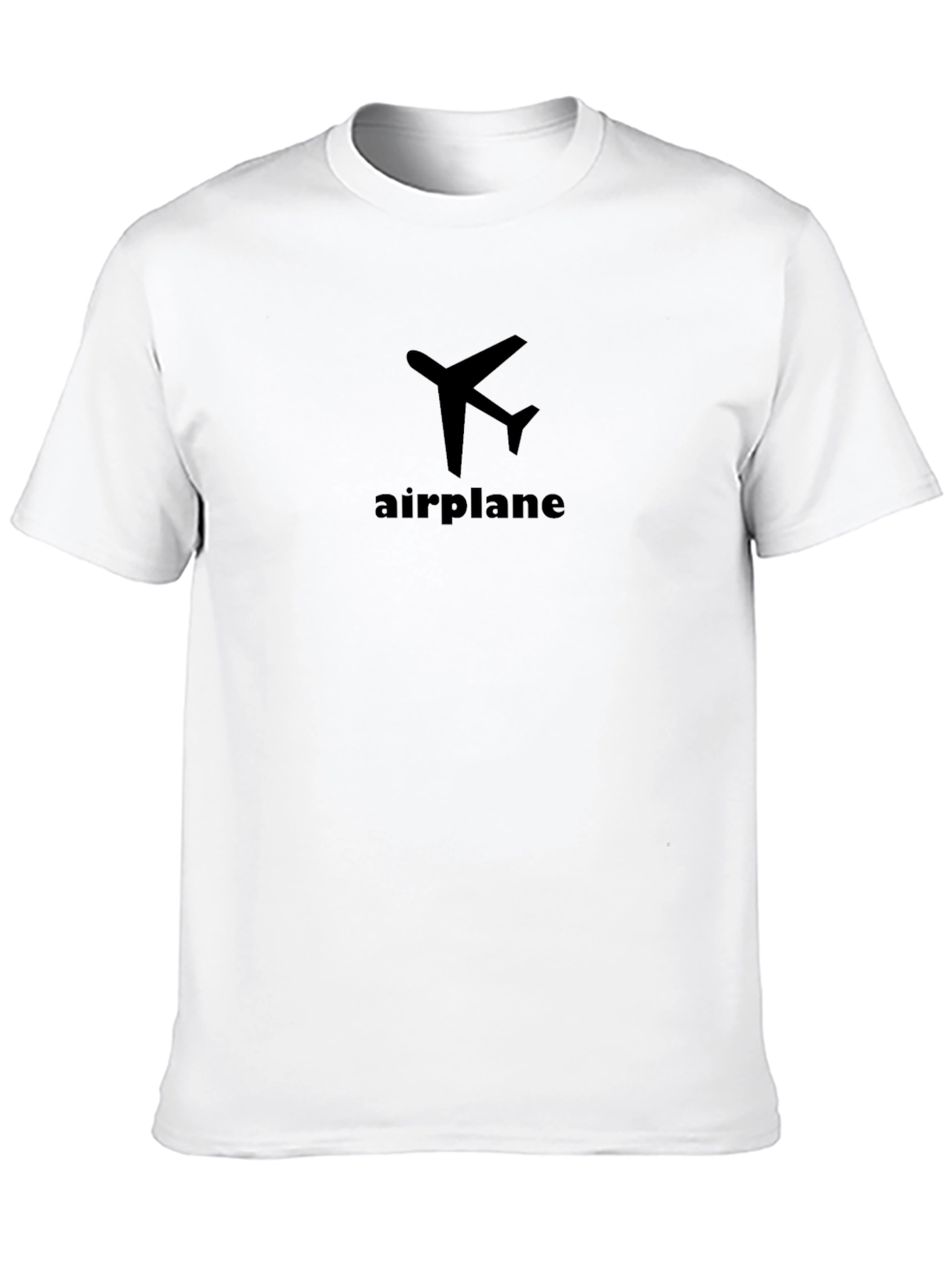 Airplane Graphic Black T-Shirt