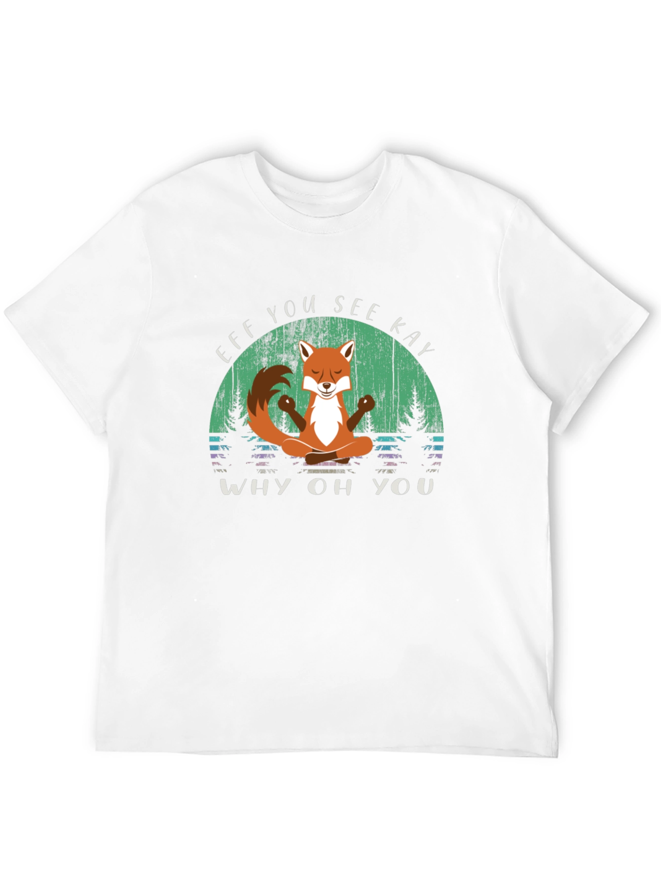 Funny Fox Yoga T-Shirt - Eff You See Kay