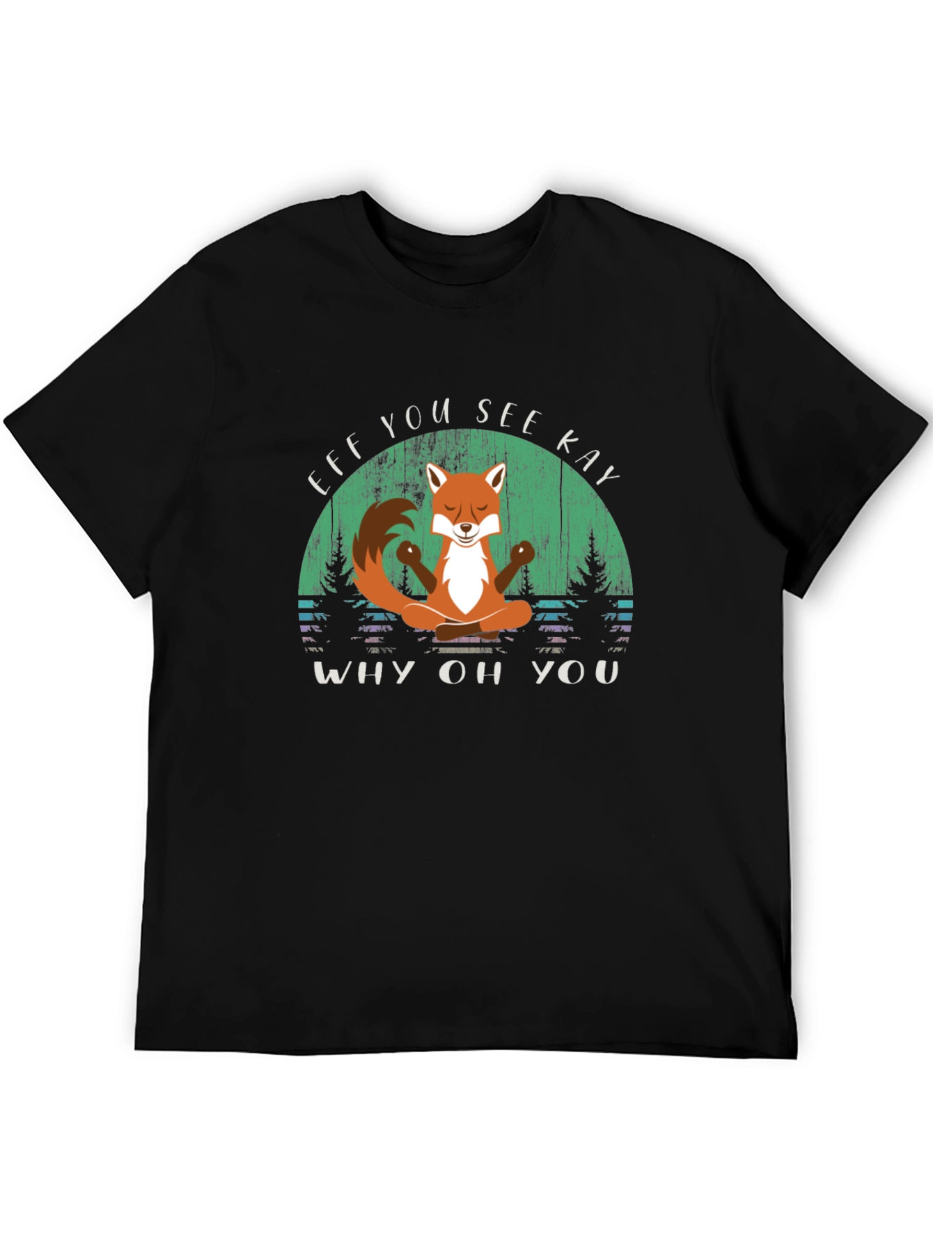Funny Fox Yoga T-Shirt - Eff You See Kay