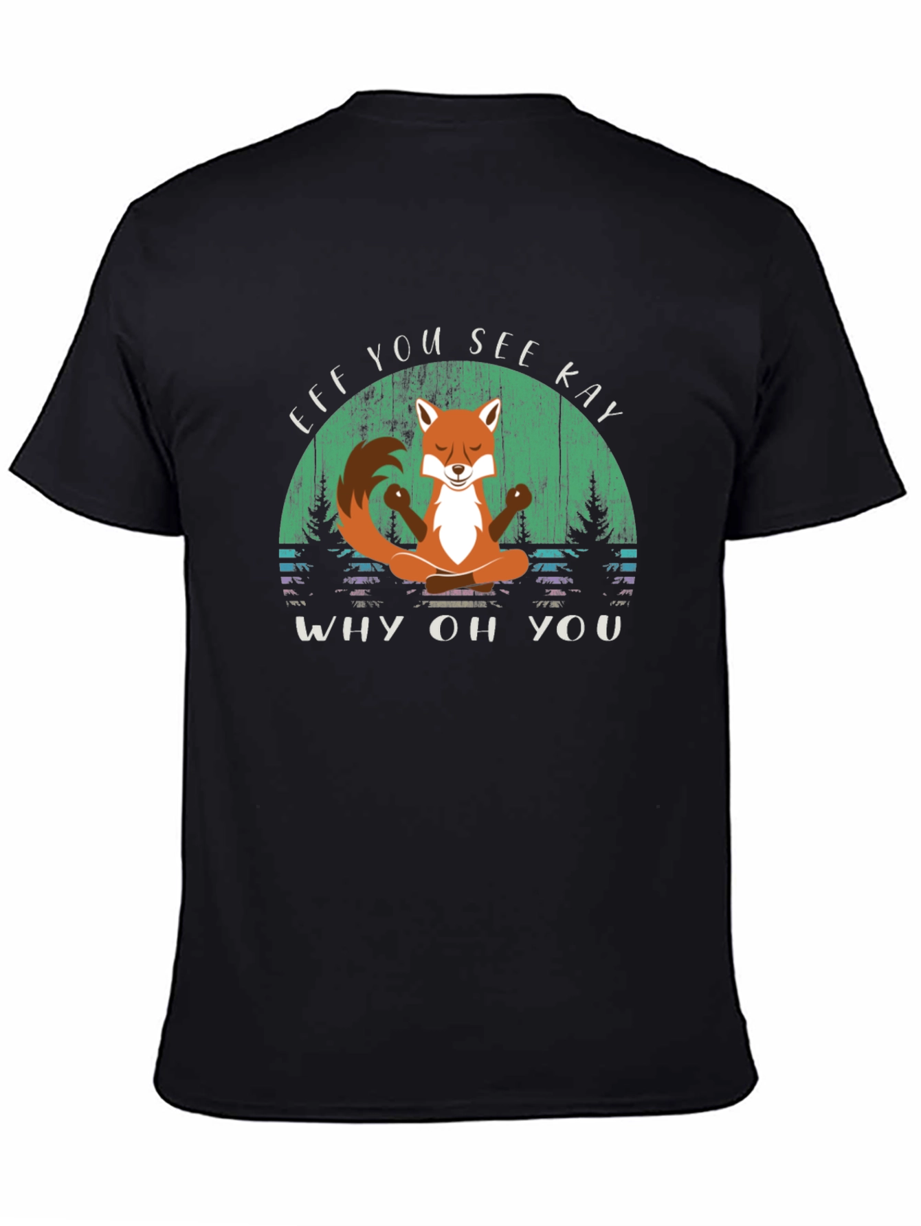 Funny Fox Yoga T-Shirt - Eff You See Kay