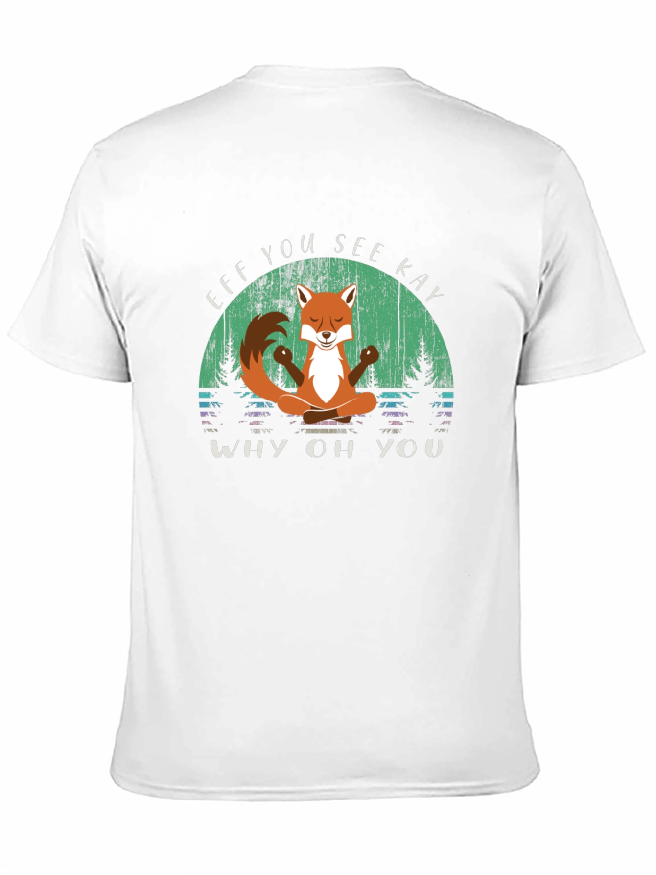 Funny Fox Yoga T-Shirt - Eff You See Kay