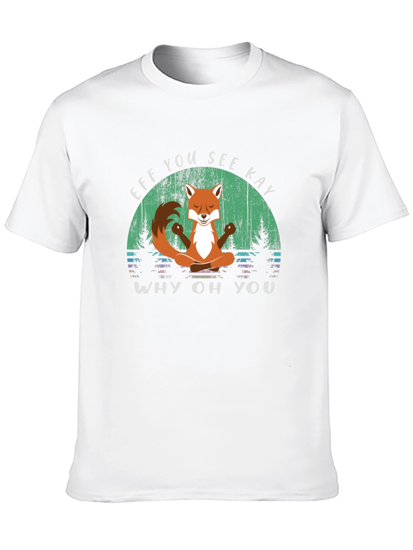Funny Fox Yoga T-Shirt - Eff You See Kay