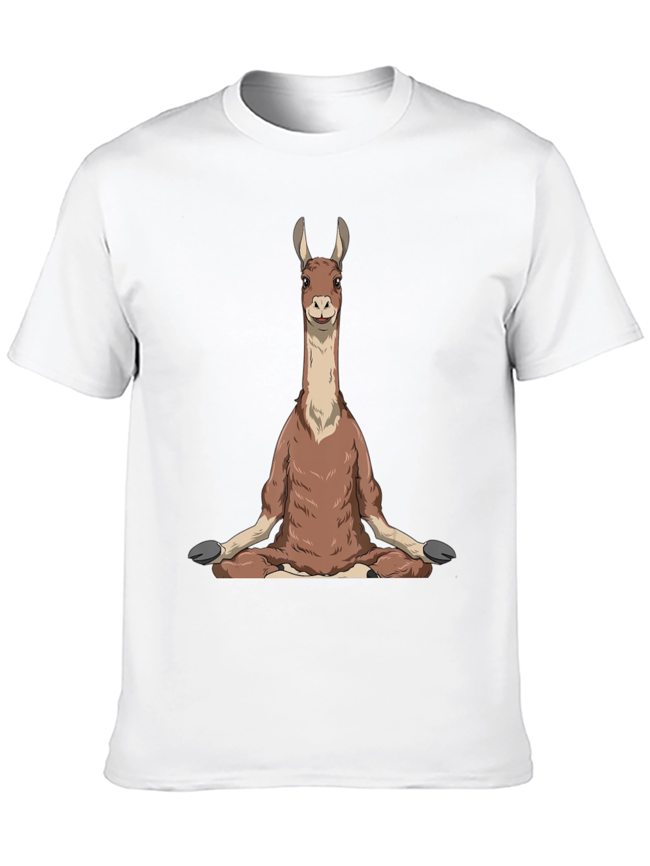 Yoga Llama Graphic Tee - Mens Black T-Shirt