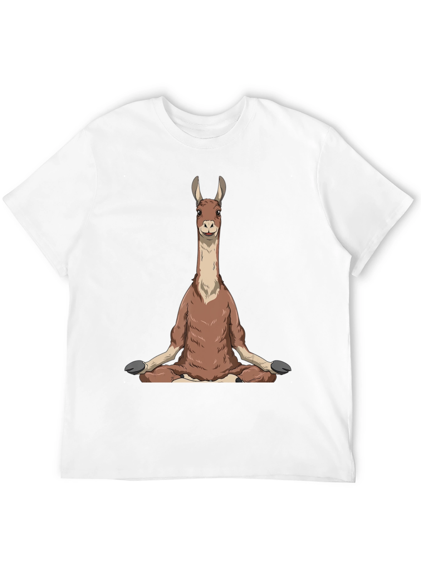 Yoga Llama Graphic Tee - Mens Black T-Shirt