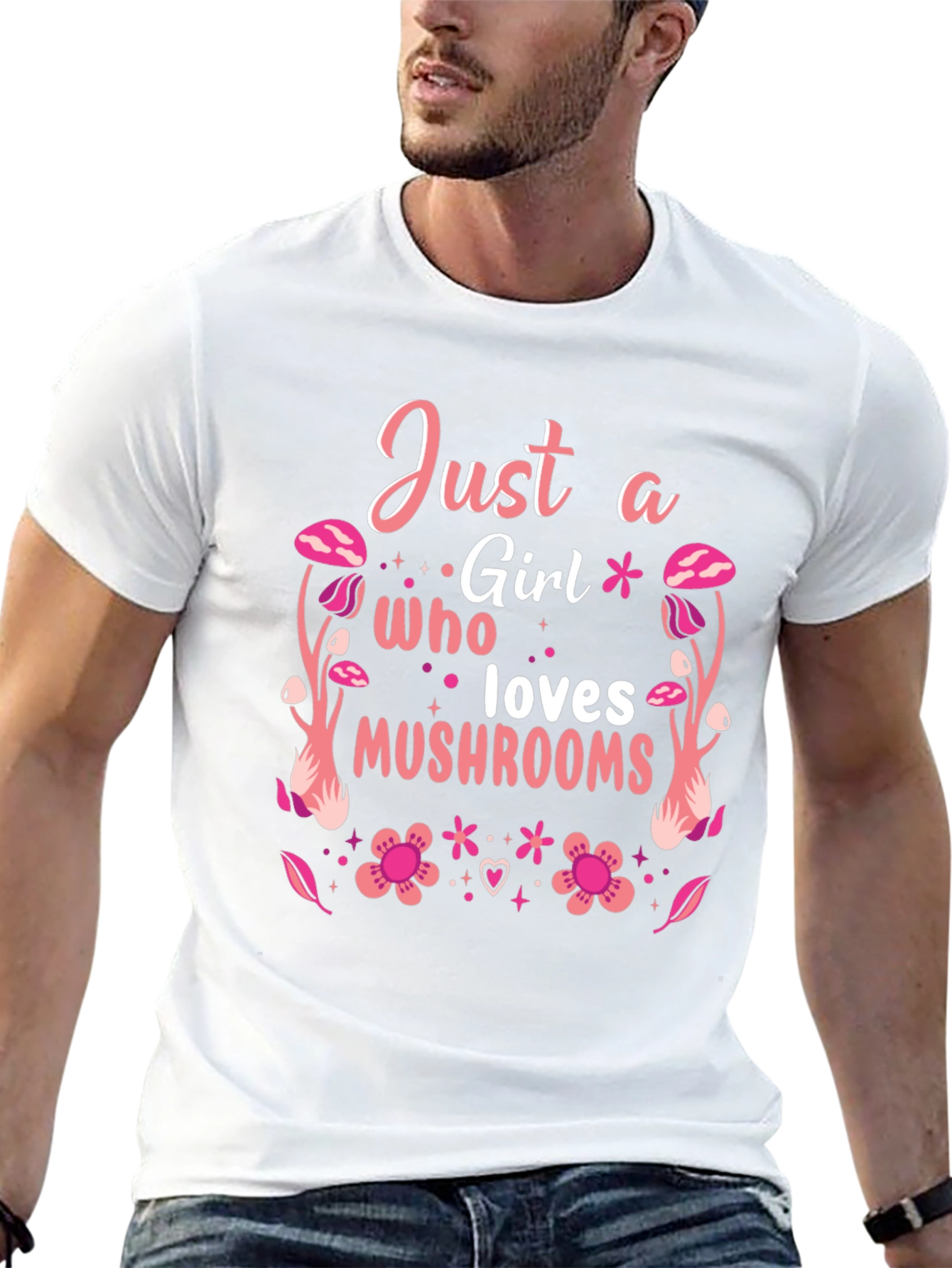 Just a Girl Who Loves Mushrooms T-Shirt