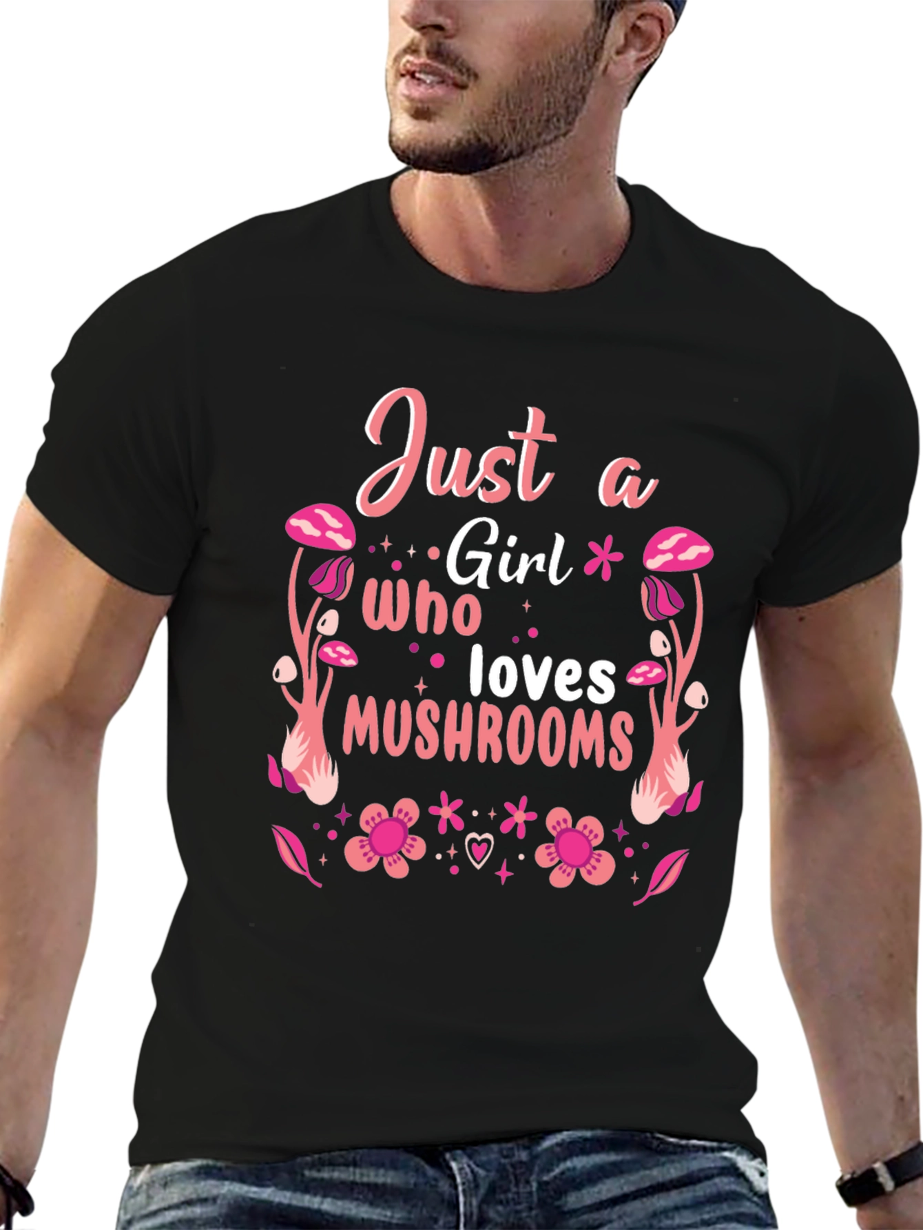 Just a Girl Who Loves Mushrooms T-Shirt