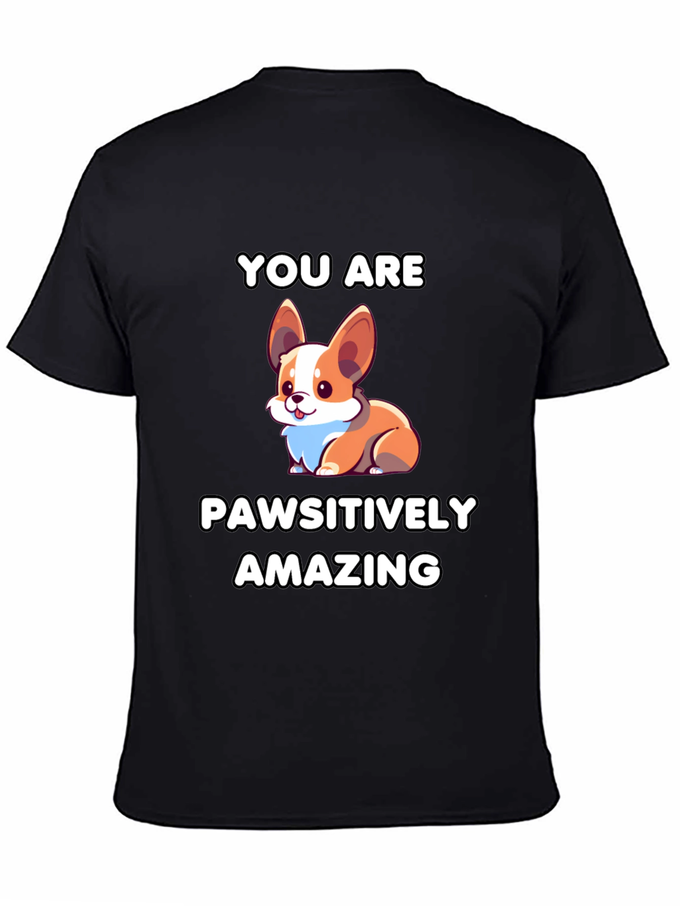 Pawsitively Amazing Corgi Graphic Tee