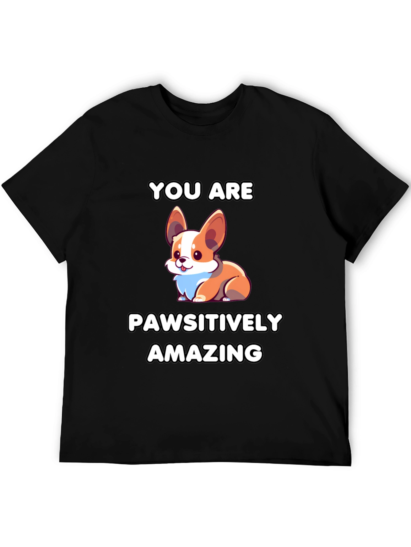 Pawsitively Amazing Corgi Graphic Tee