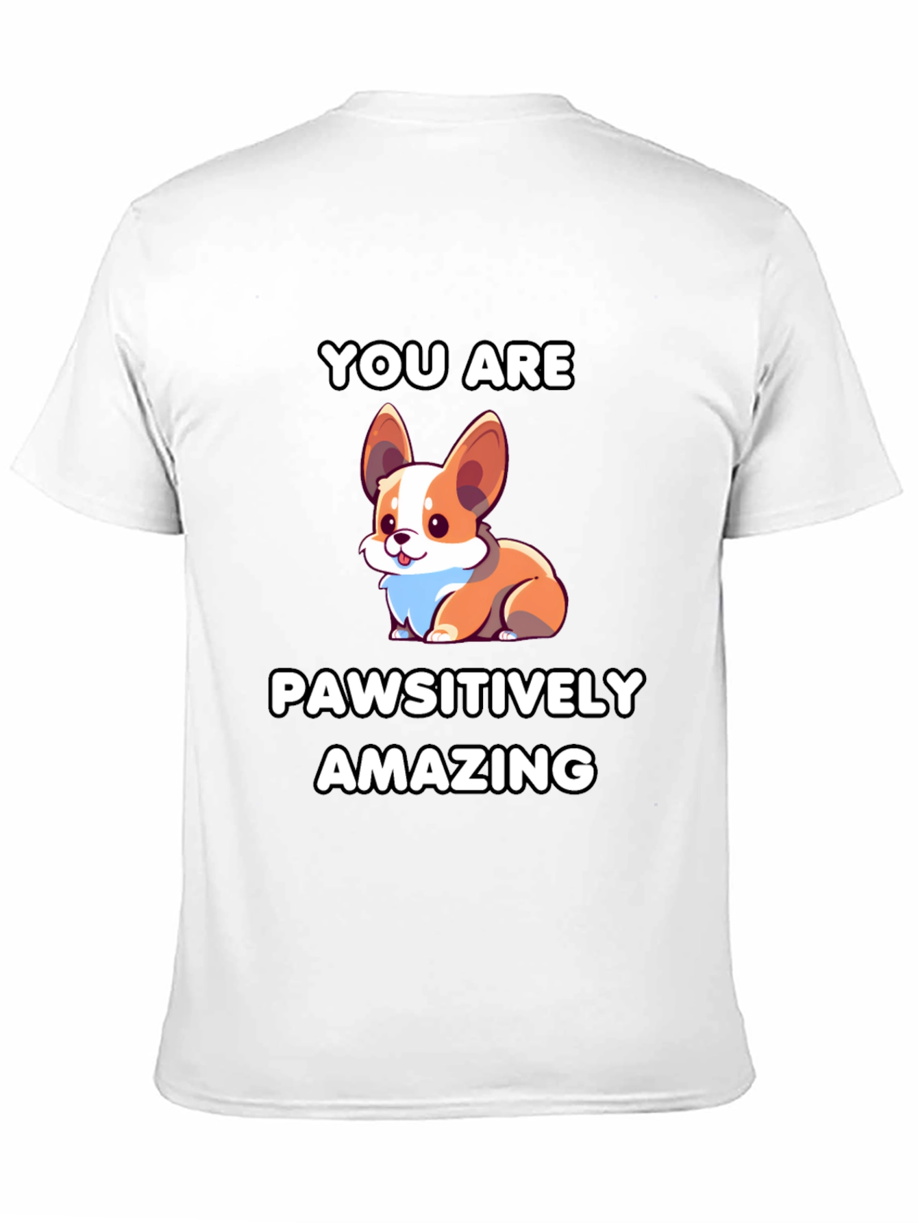 Pawsitively Amazing Corgi Graphic Tee