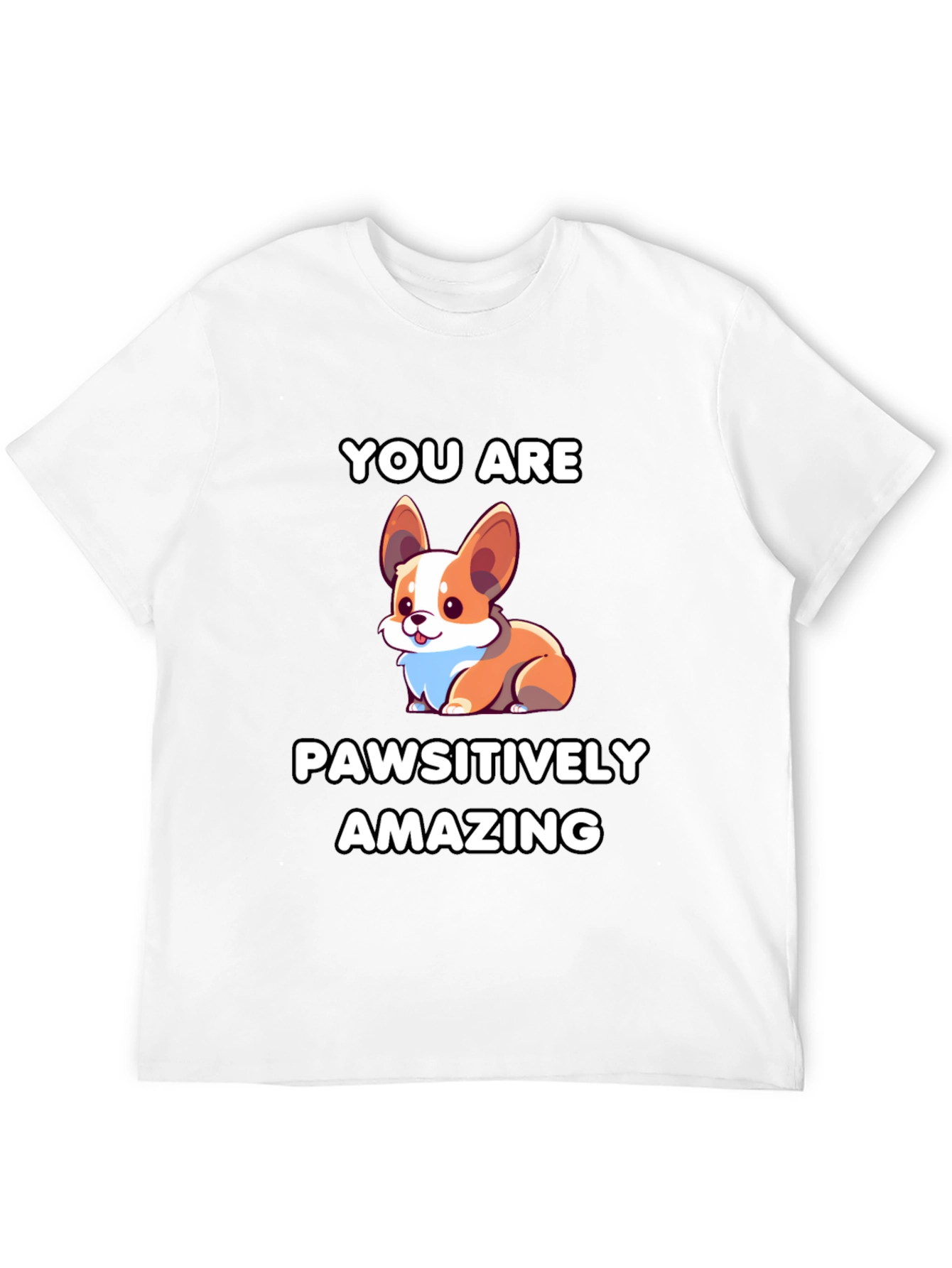 Pawsitively Amazing Corgi Graphic Tee