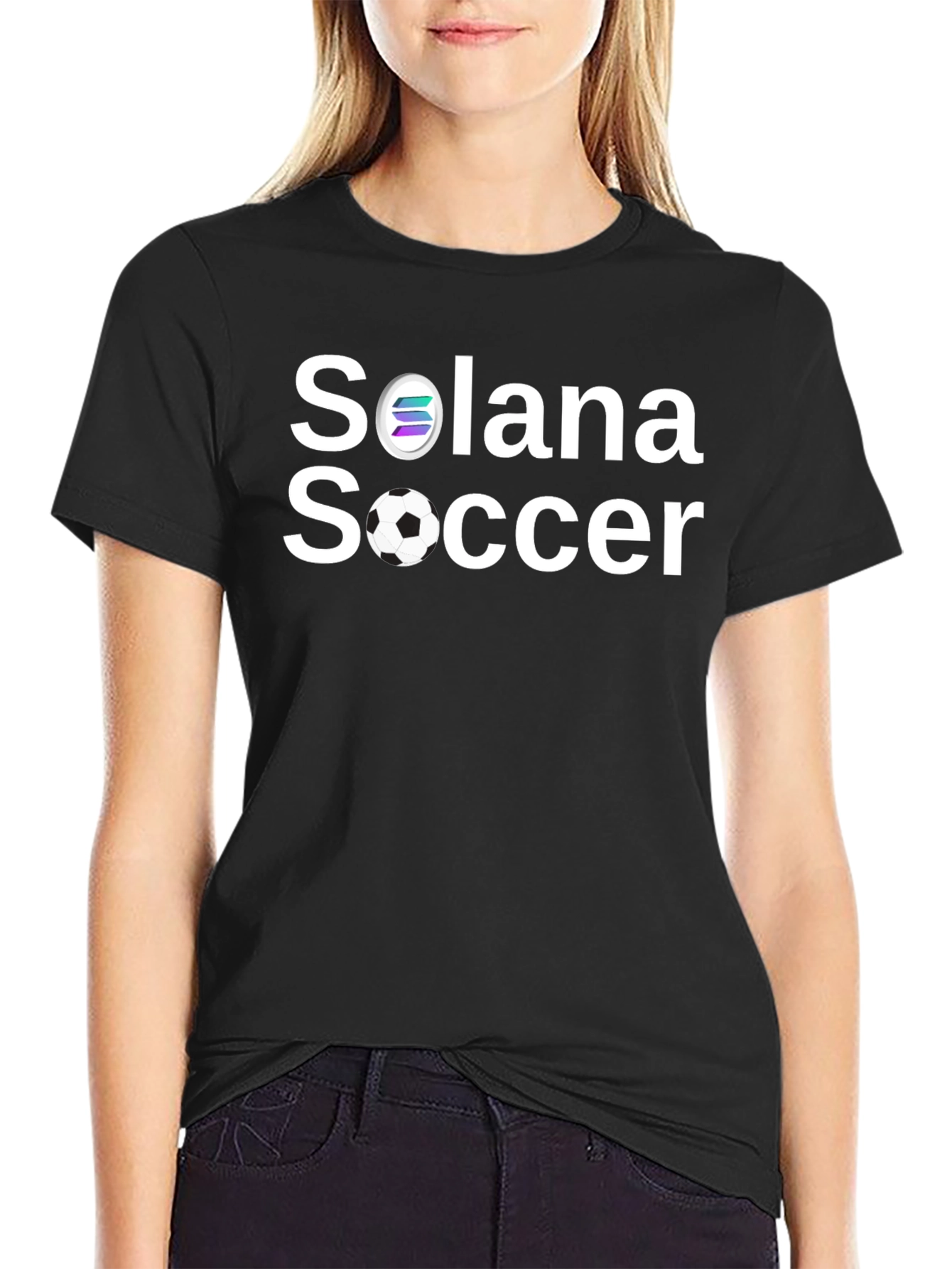 Solana Soccer Black T-Shirt