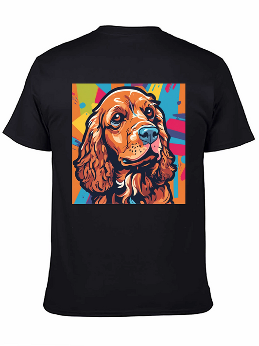 Dog Art Graphic Tee - Cocker Spaniel Pop Art T-Shirt
