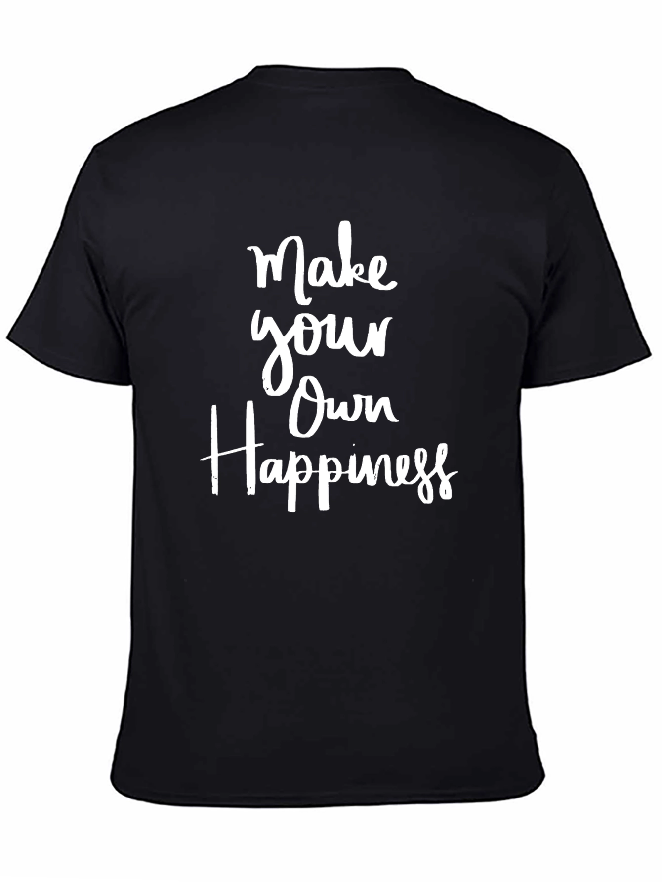 Make Your Own Happiness Black Graphic Tee