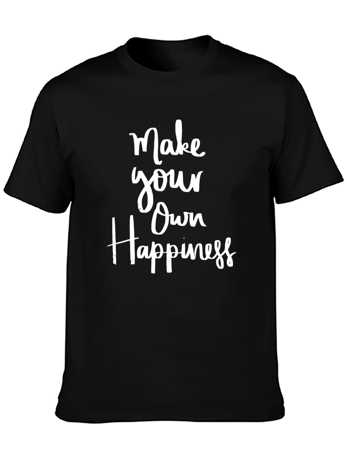 Make Your Own Happiness Black Graphic Tee