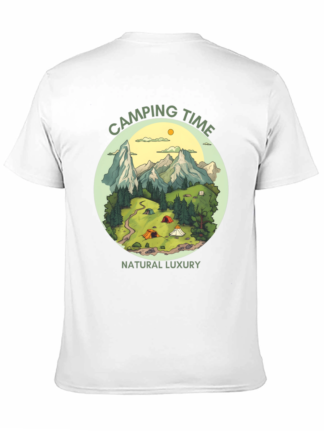 Camping Time Natural Luxury Graphic Tee
