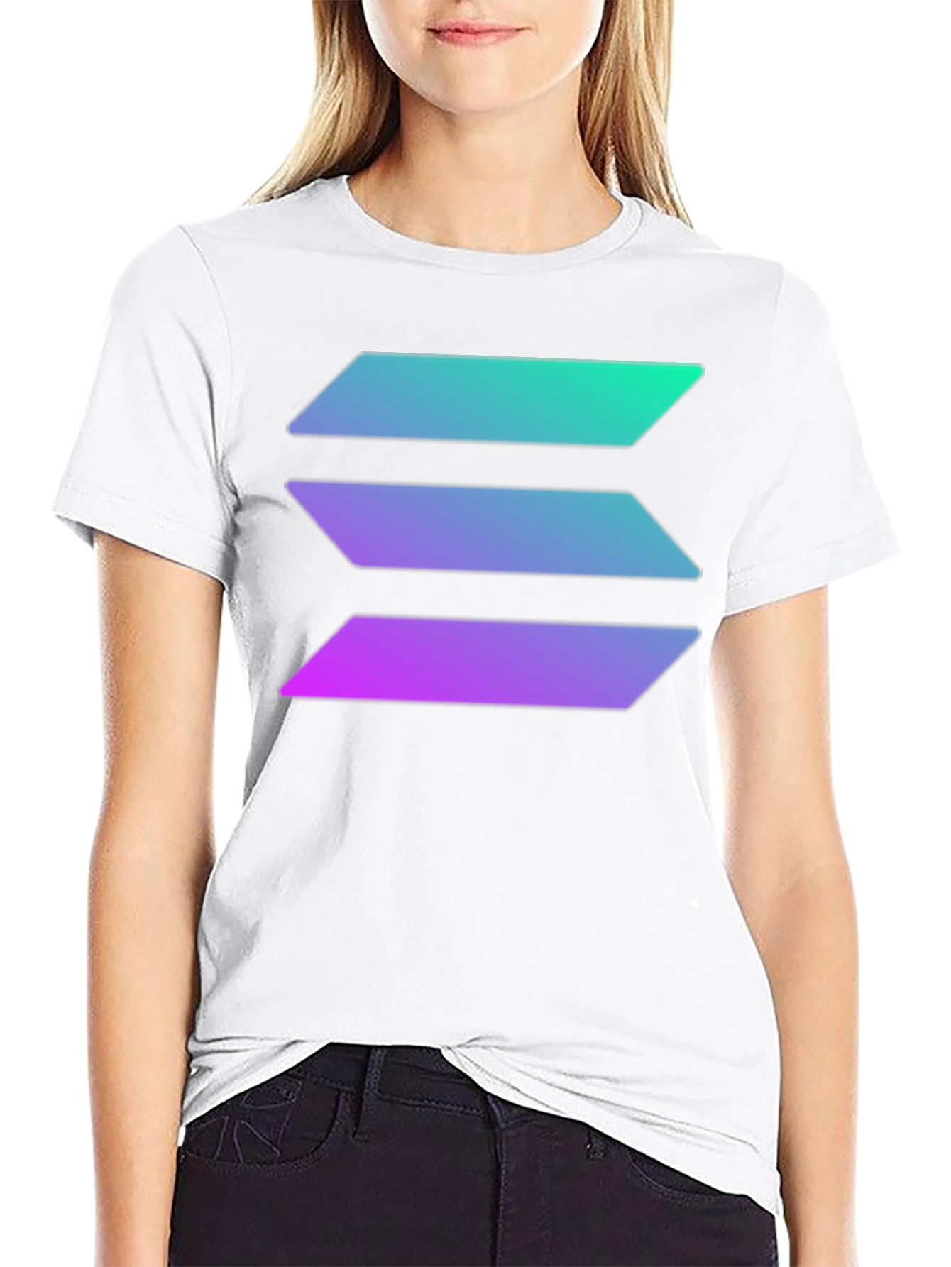 Solana Crypto T-Shirt - Black Tee