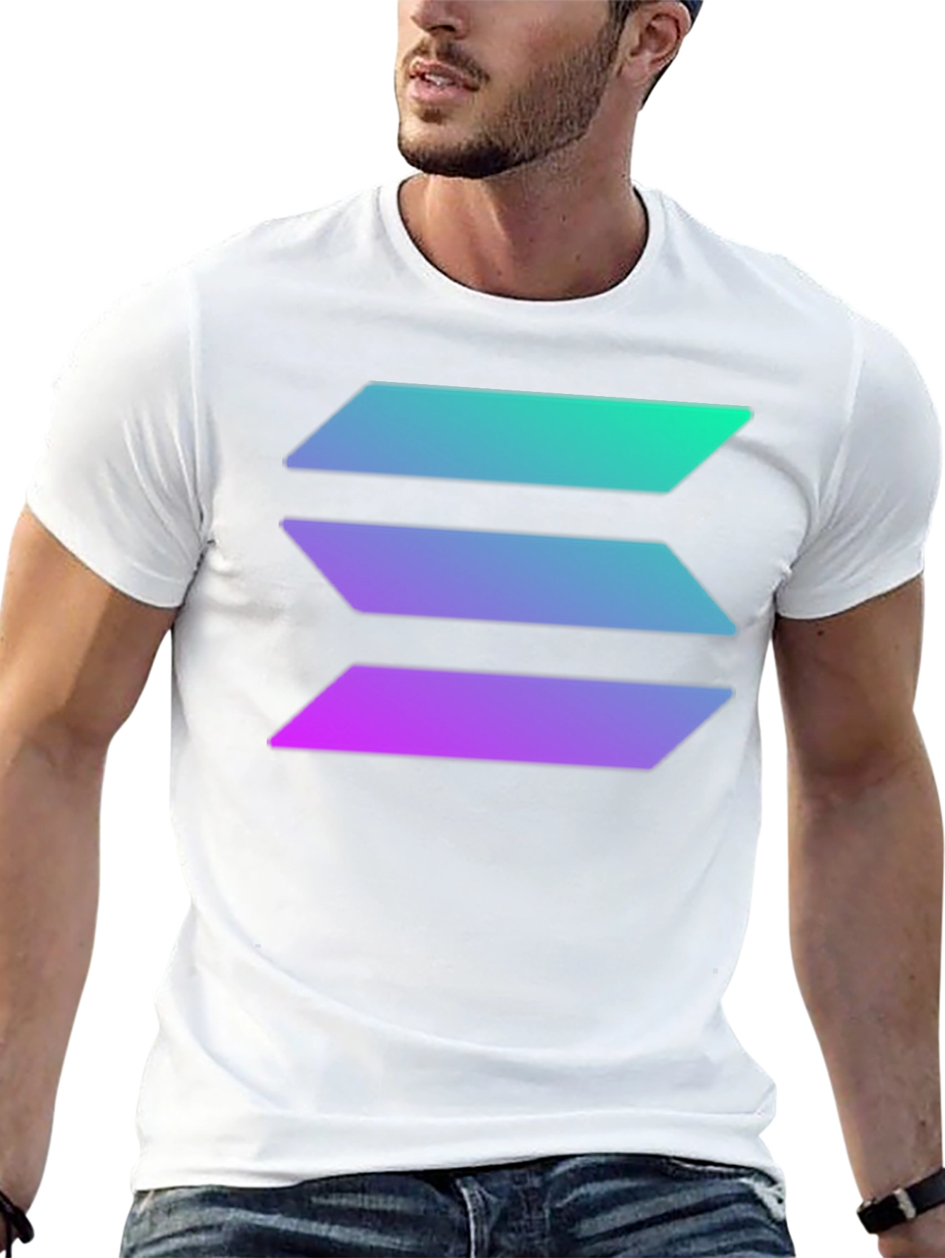 Solana Crypto T-Shirt - Black Tee