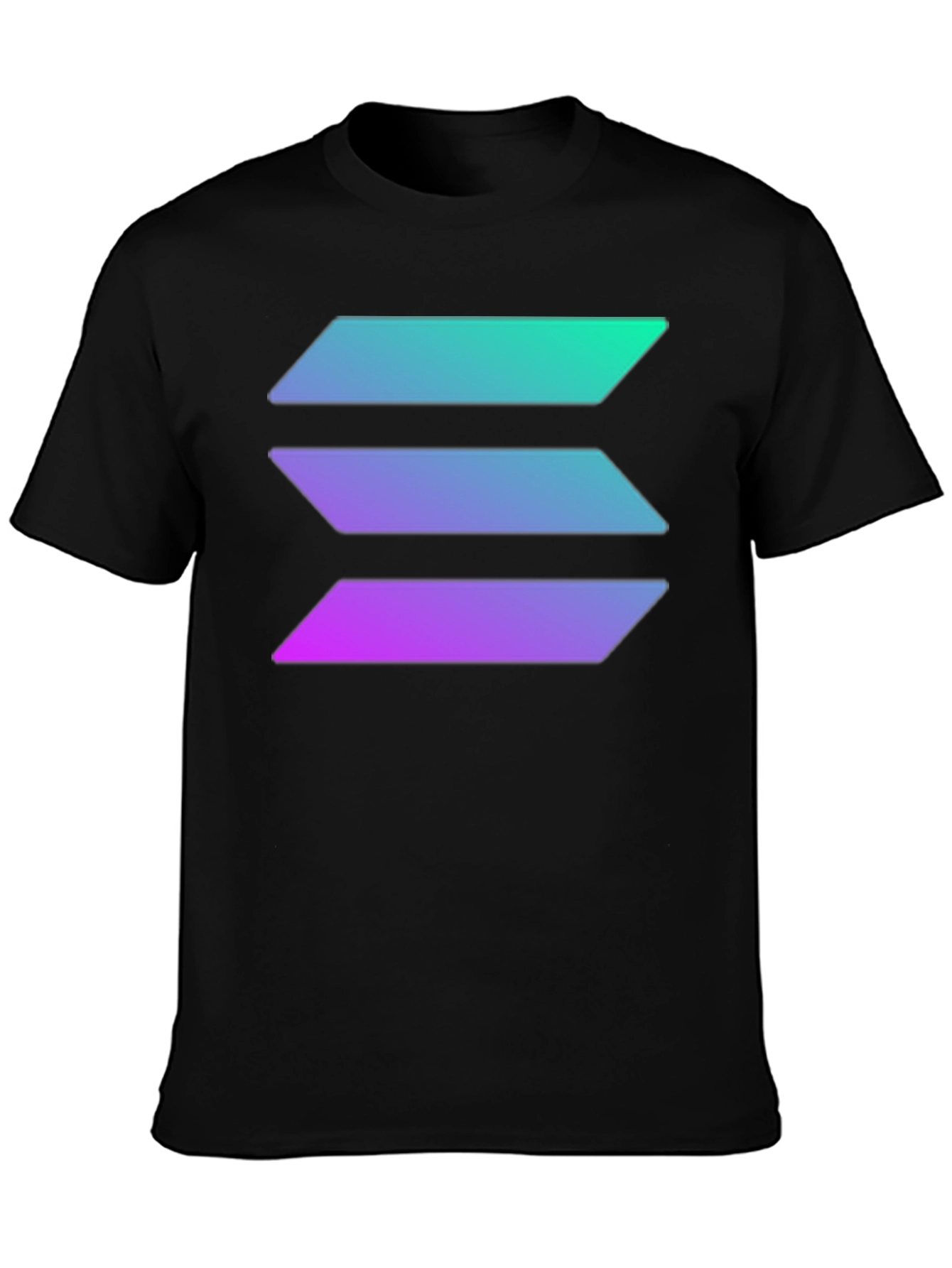 Solana Crypto T-Shirt - Black Tee