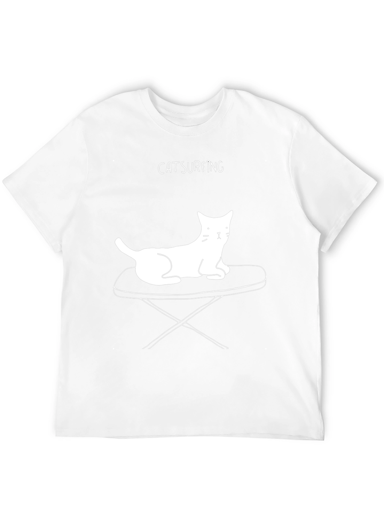 Catsurfing T-Shirt: Cool Cat Design