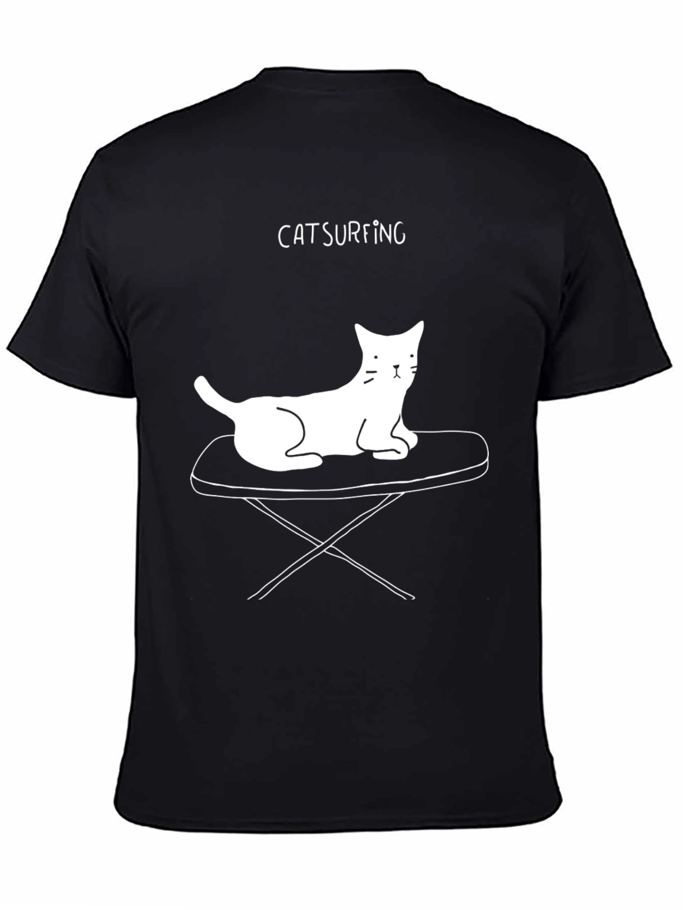 Catsurfing T-Shirt: Cool Cat Design