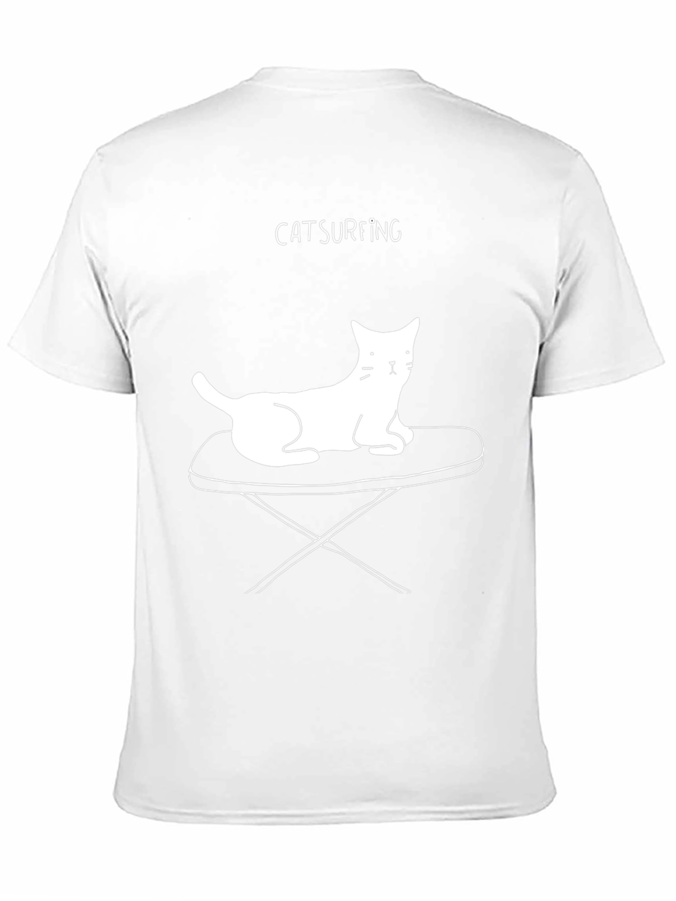 Catsurfing T-Shirt: Cool Cat Design