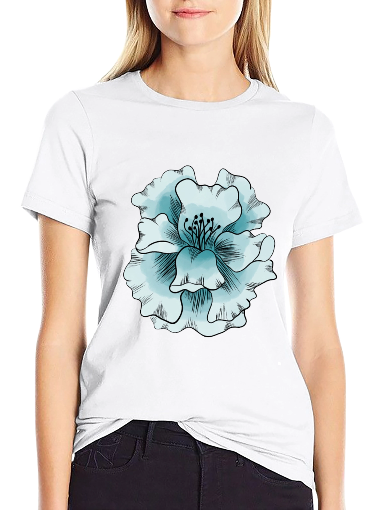 Floral Print Tee - Stylish & Comfortable