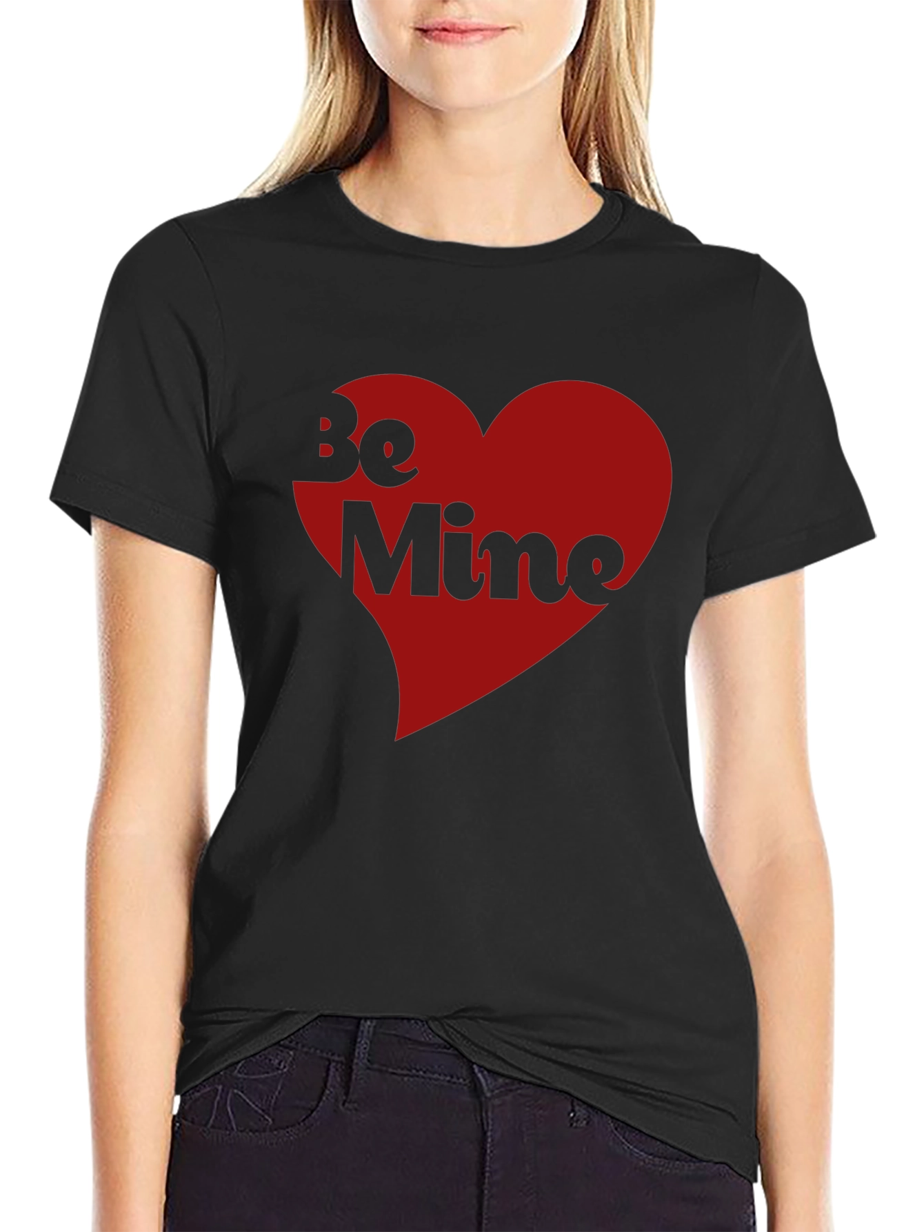 Be Mine Heart Graphic Tee - Valentines Day Shirt