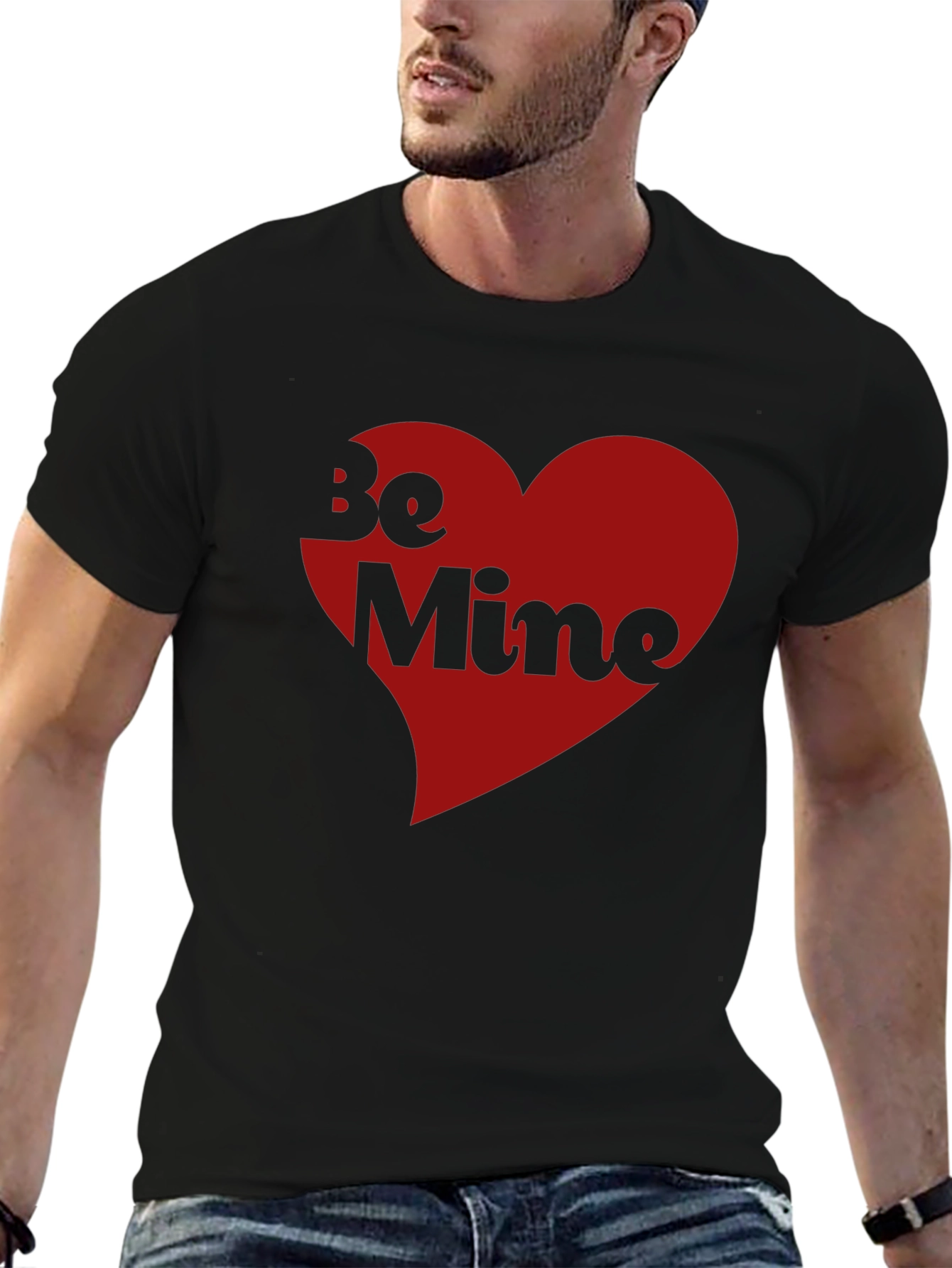 Be Mine Heart Graphic Tee - Valentines Day Shirt