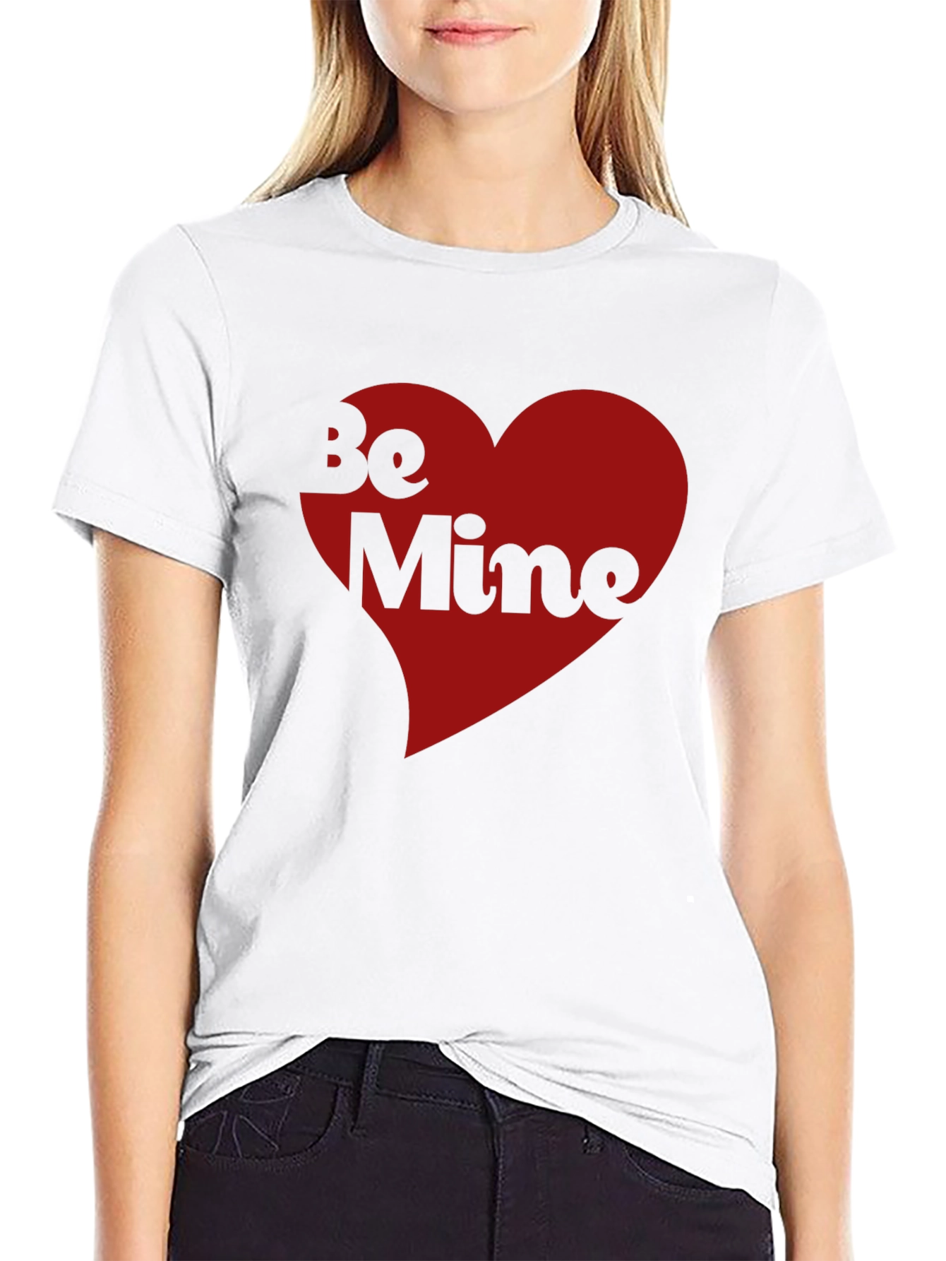 Be Mine Heart Graphic Tee - Valentines Day Shirt