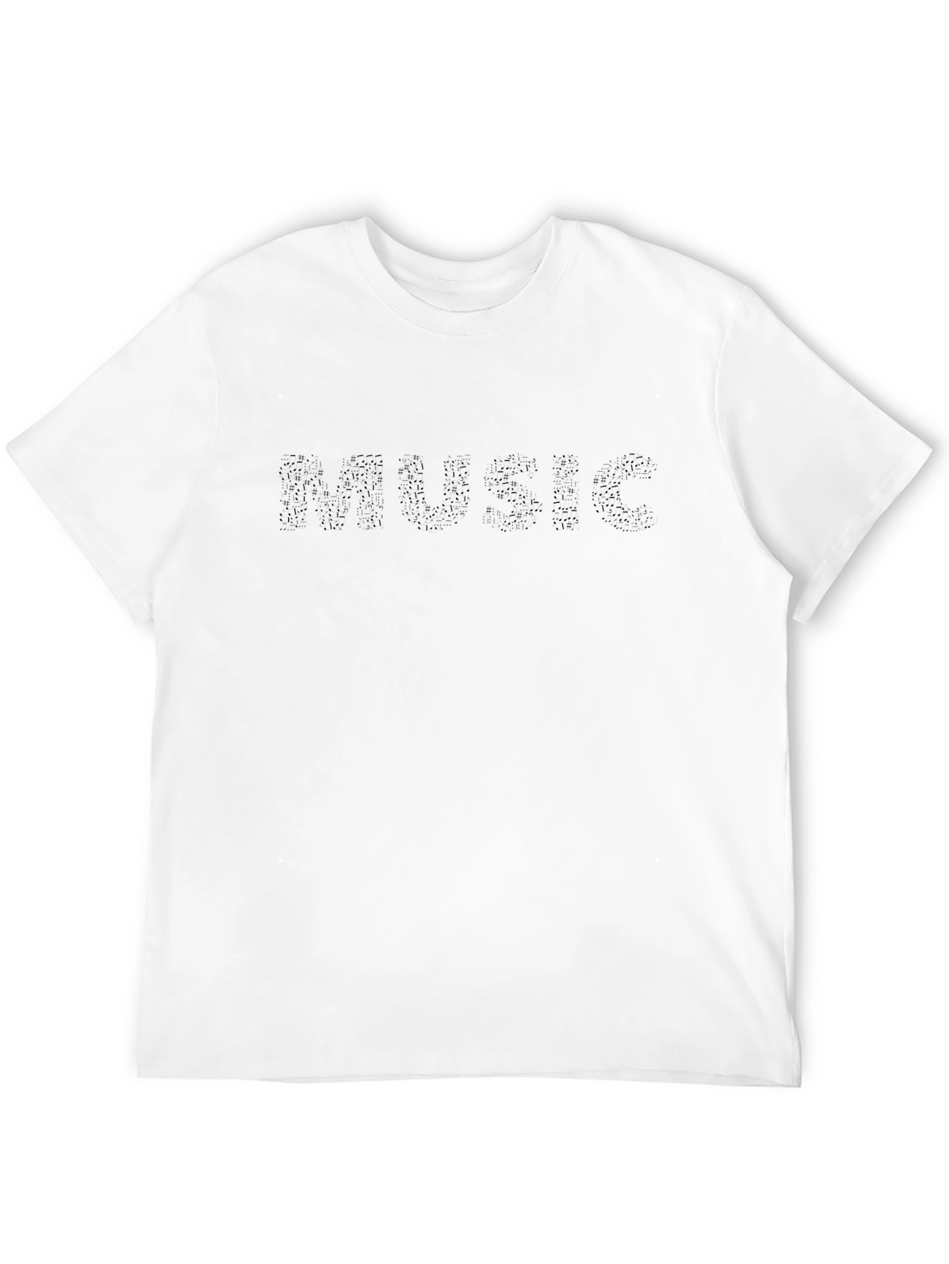 Music Tee - Black Print Design