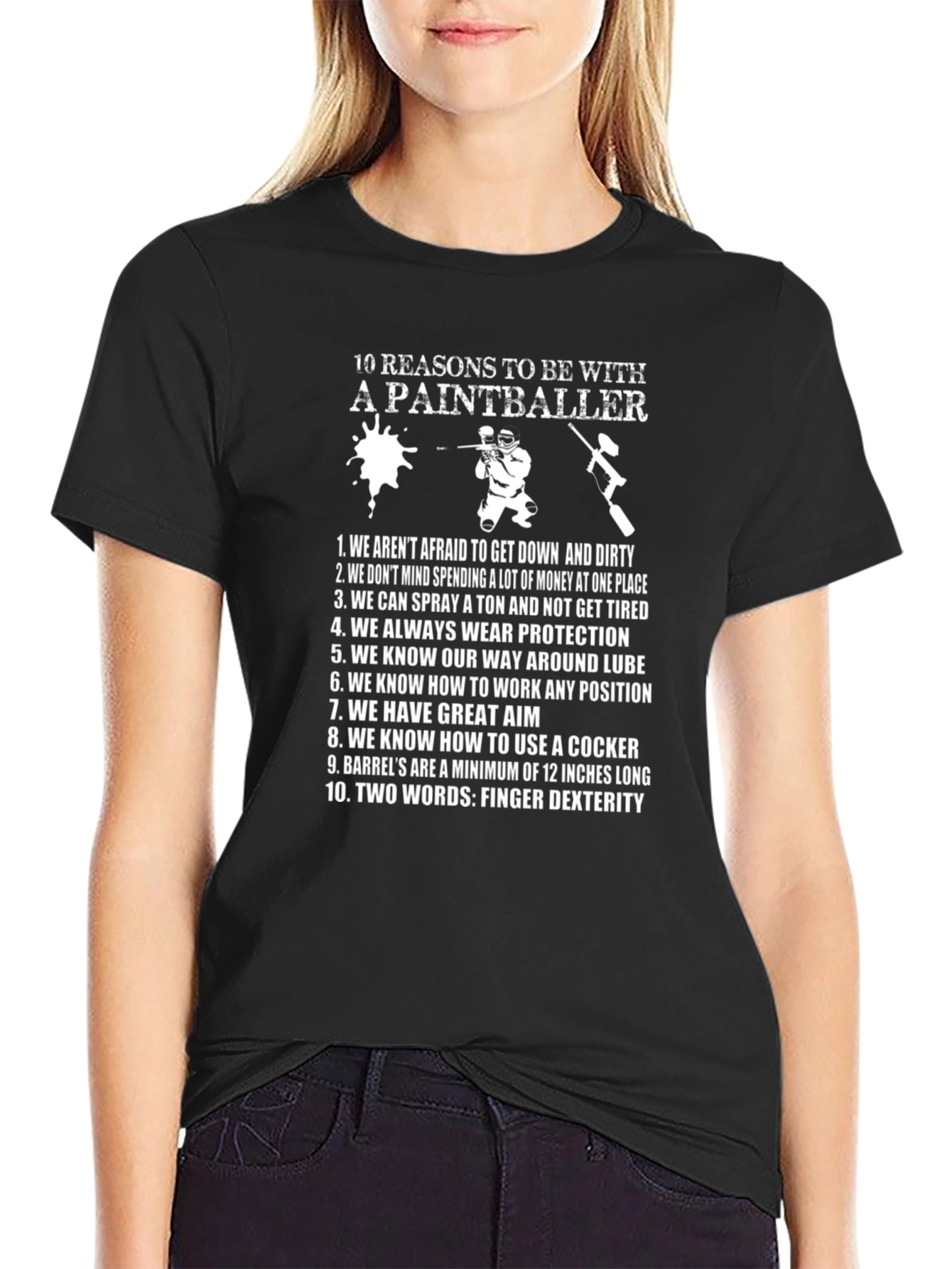 Paintballer Reasons Funny Graphic T-Shirt