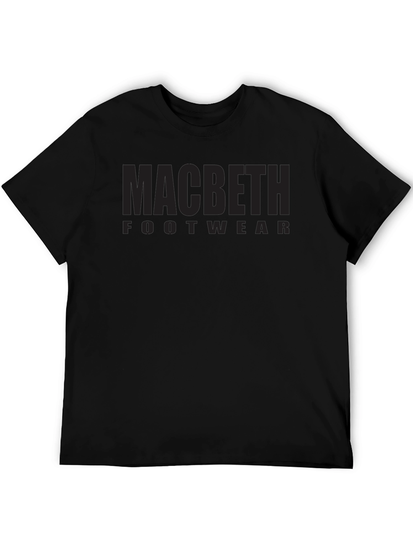 Macbeth Footwear Graphic Black T-Shirt