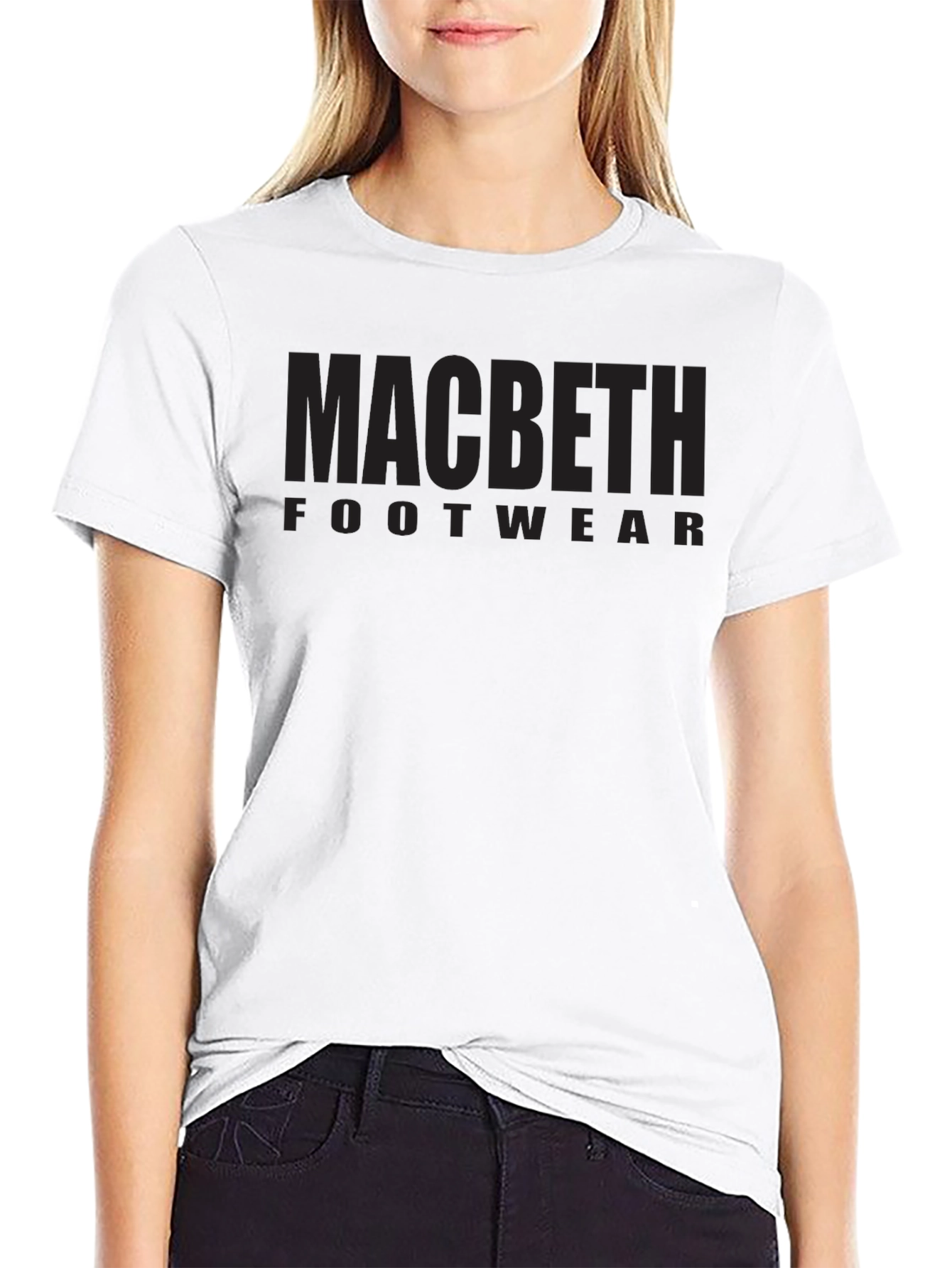 Macbeth Footwear Graphic Black T-Shirt